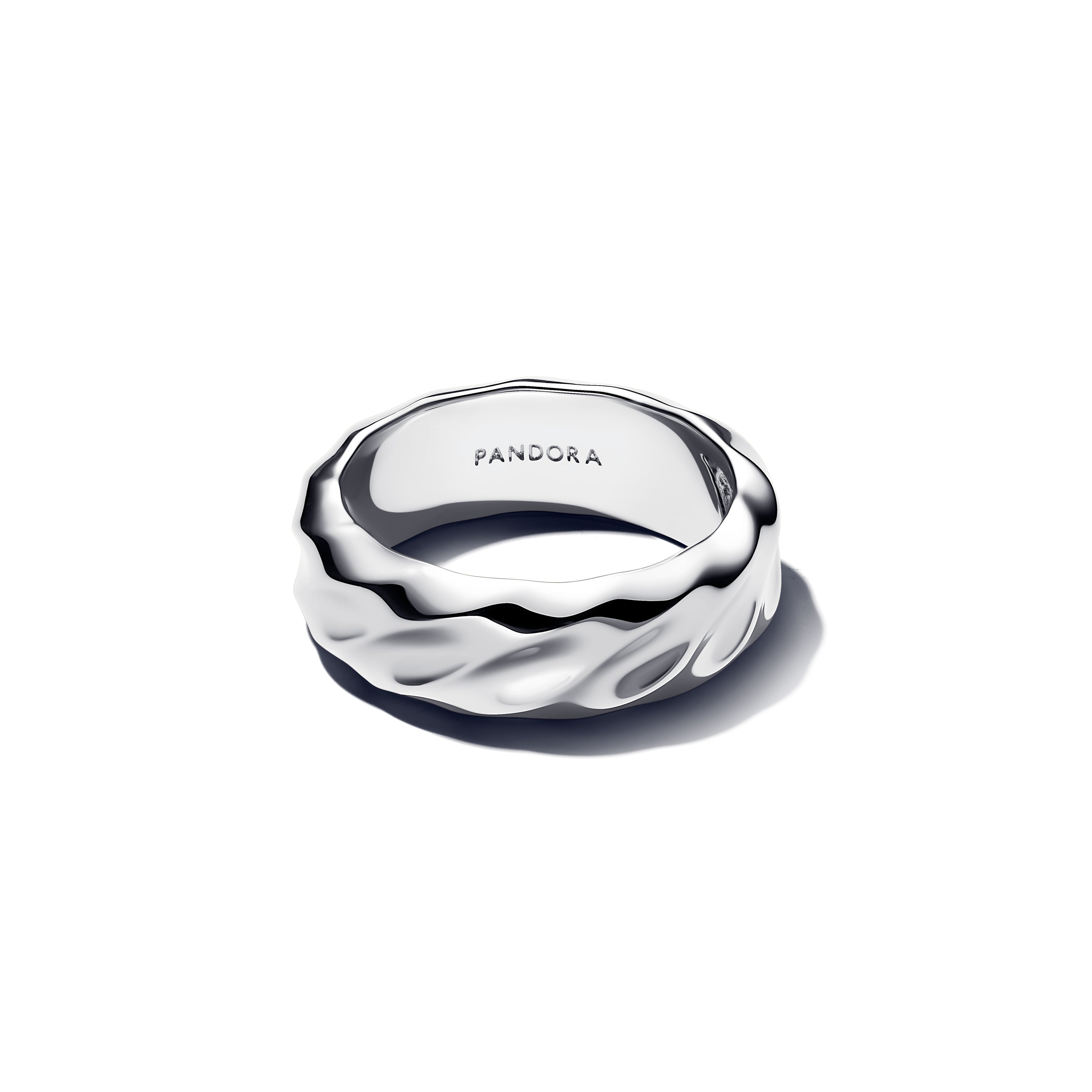 Rippled Wide Band Ring