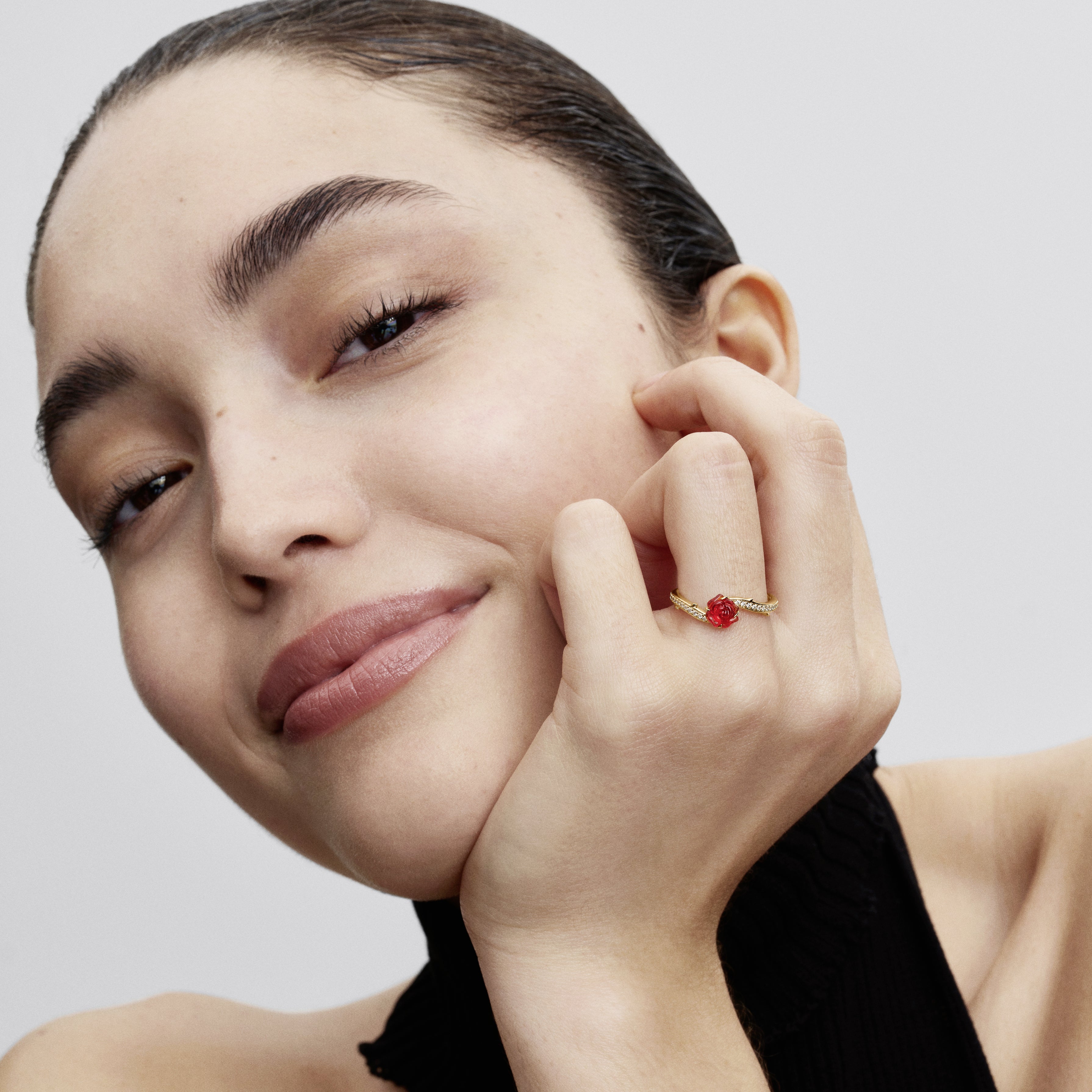 Disney Beauty and the Beast Enchanted Rose Ring