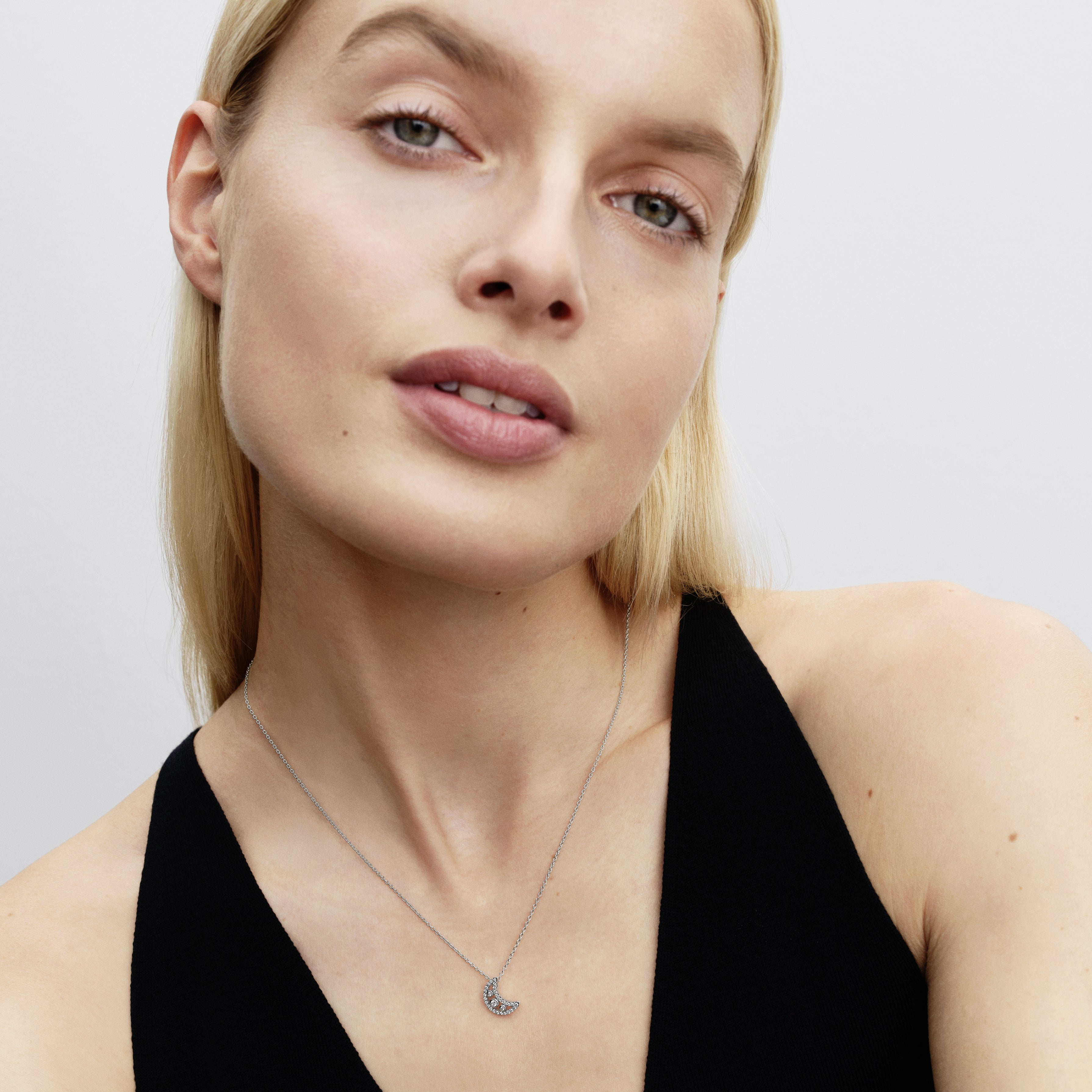 Crescent Moon Pendant Necklace