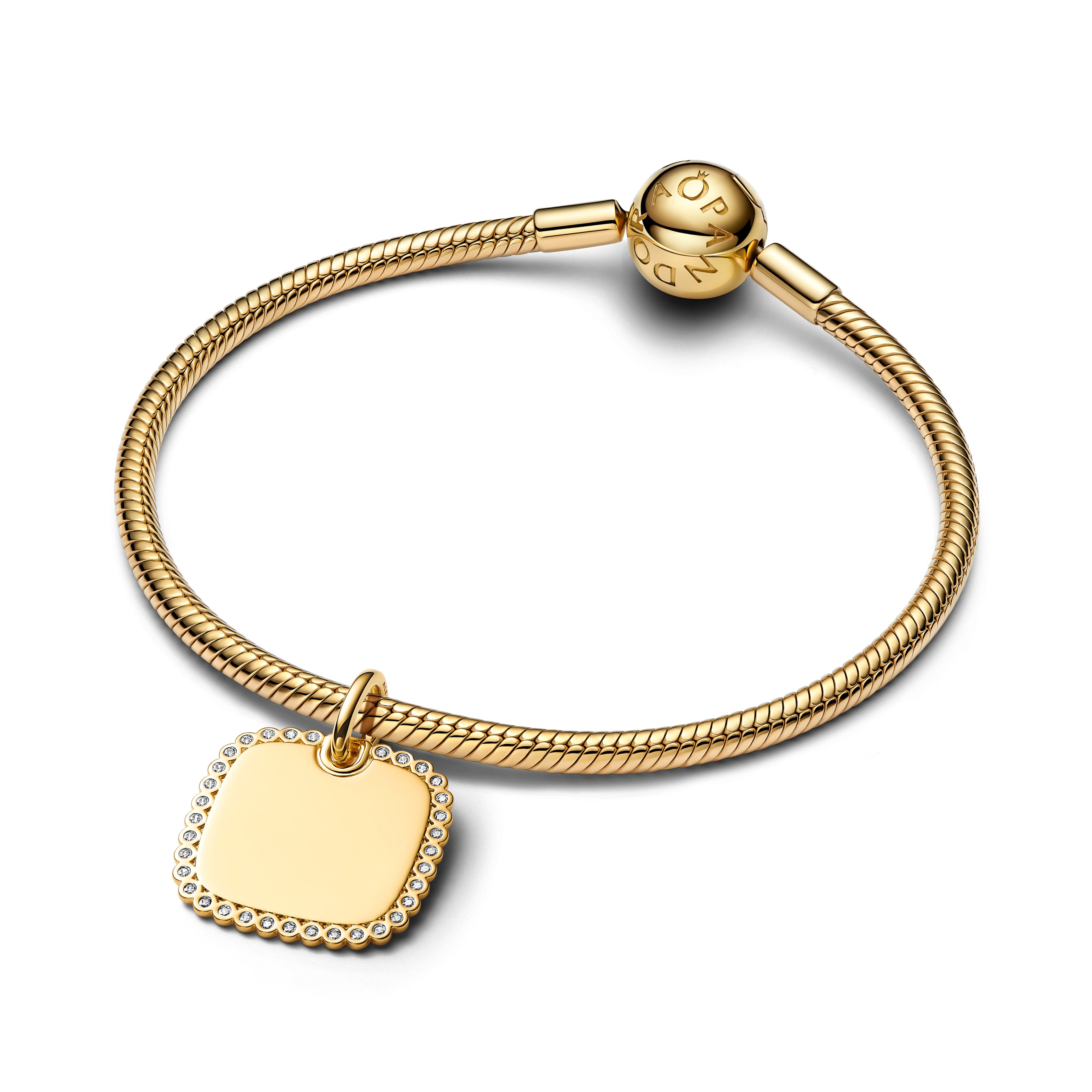 Engravable Square Tag Pendant