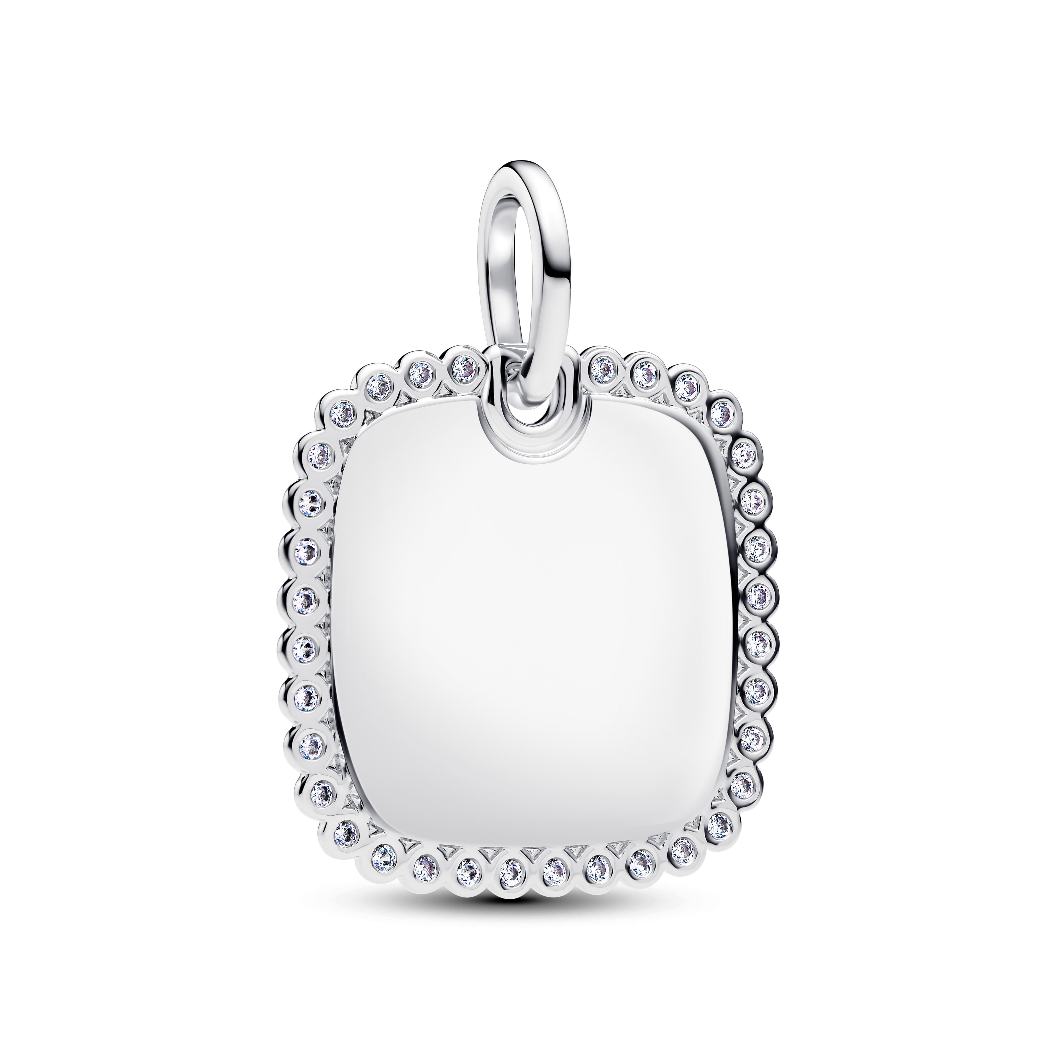 Engravable Square Tag Pendant