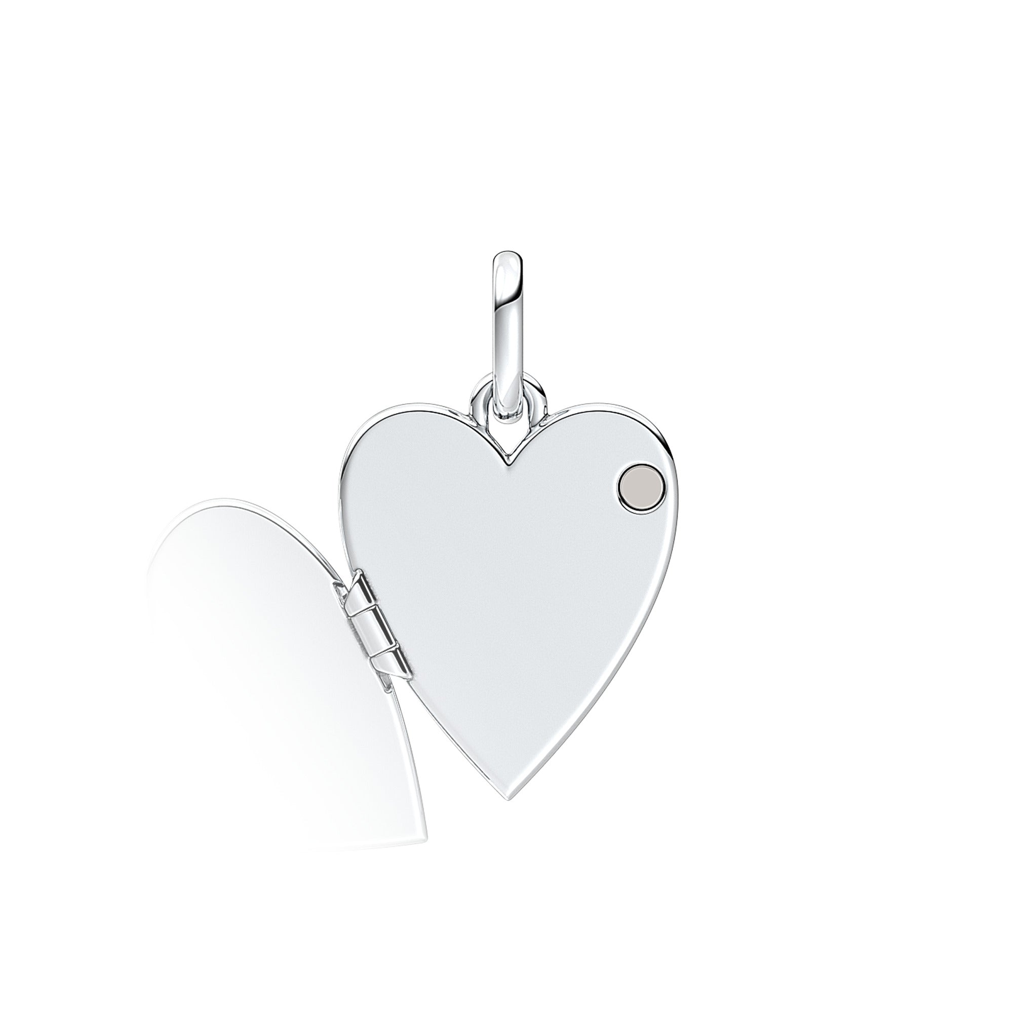 Engravable Openable Heart Tag Pendant