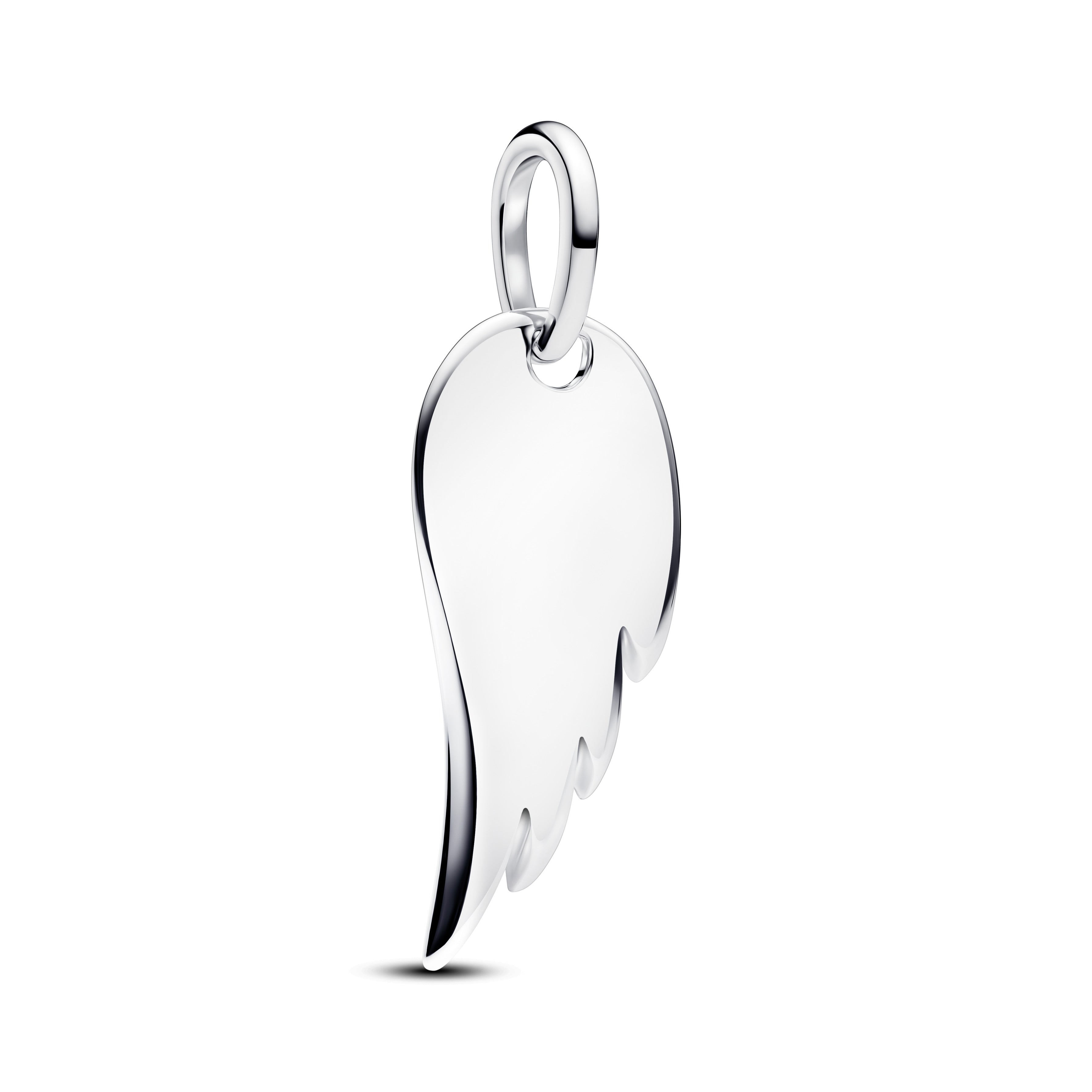 Engravable Angel Wing Tag Pendant