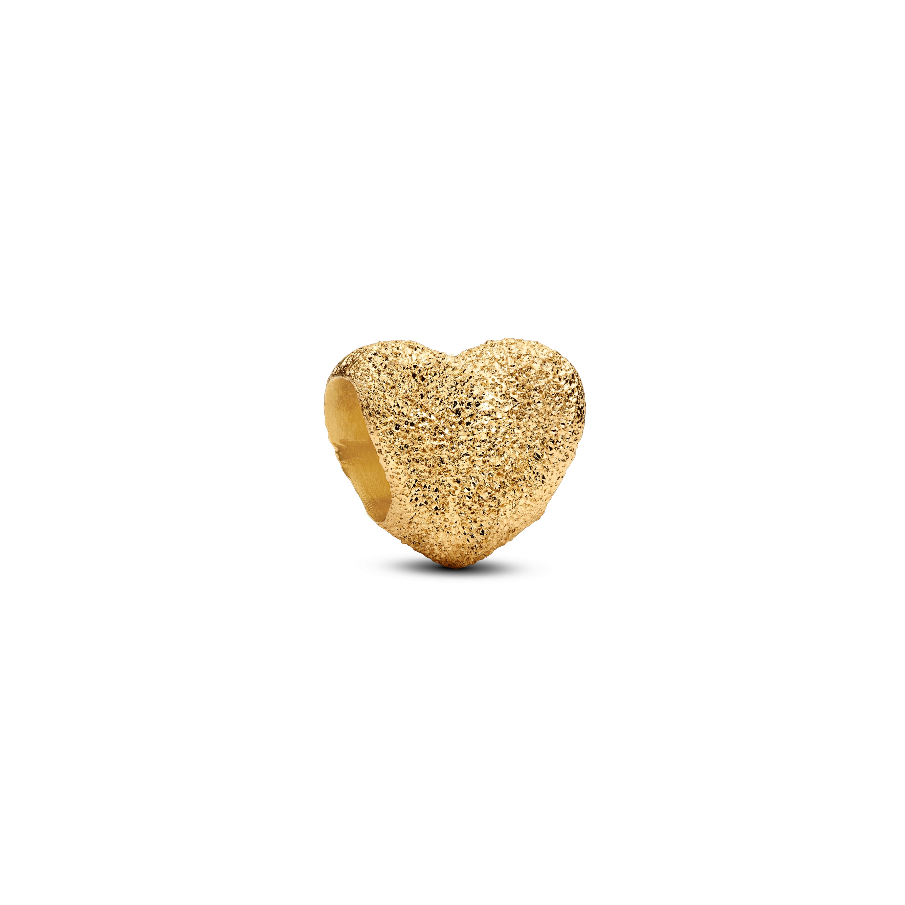 Textured Heart Mini Charm
