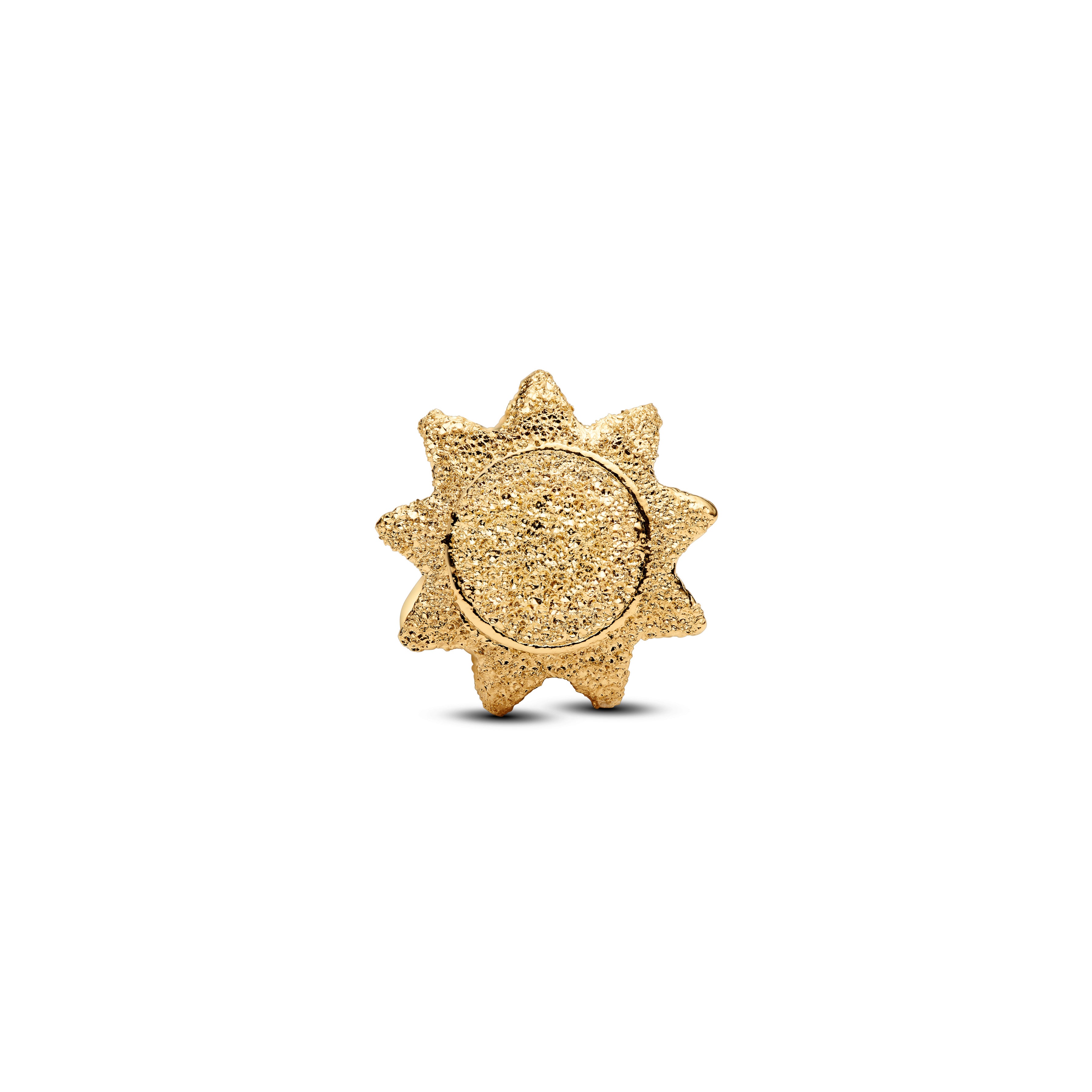 Textured Sun Mini Charm