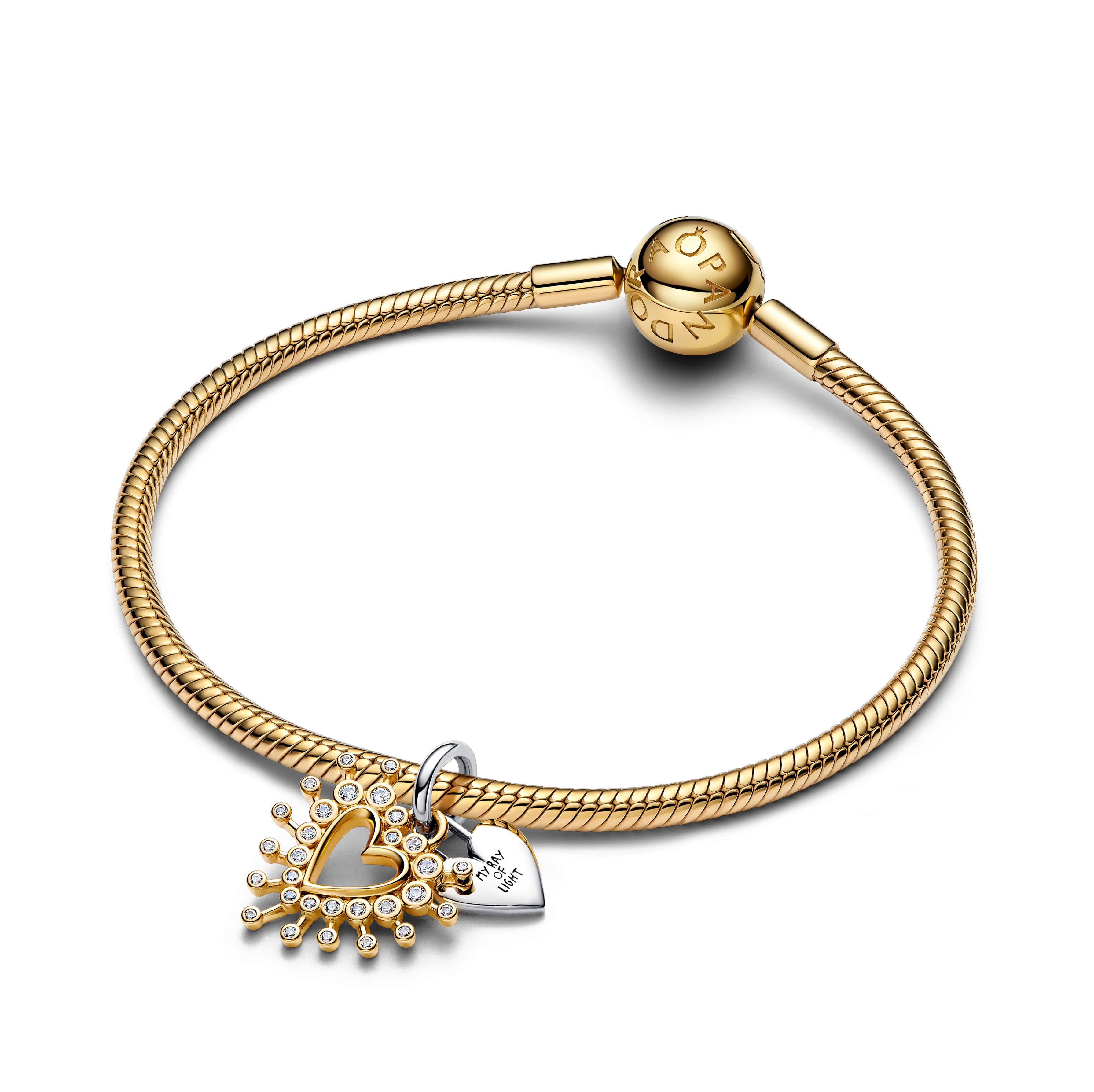 Radiant Heart Double Dangle Charm