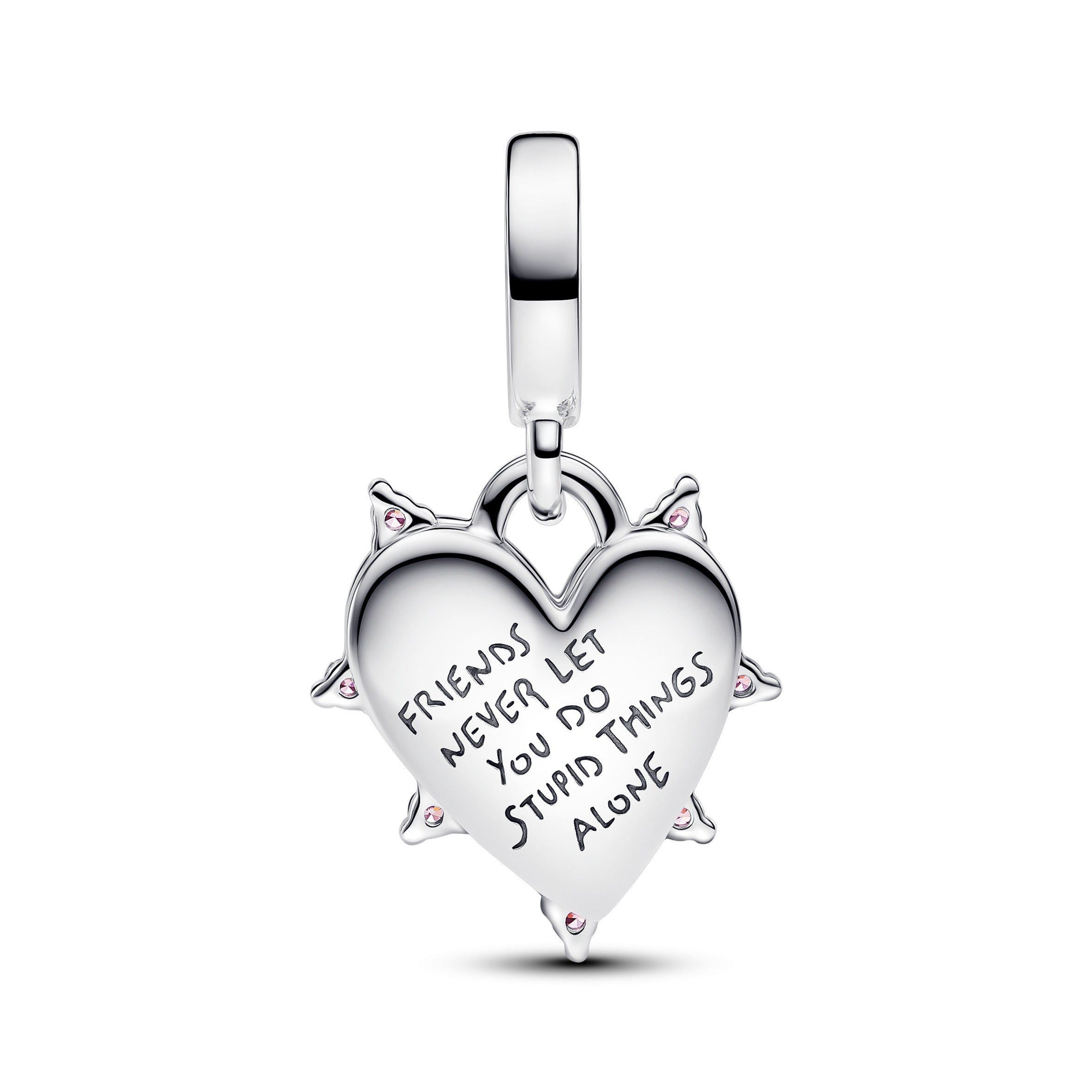 Friendship Opalescent Double Dangle Charm