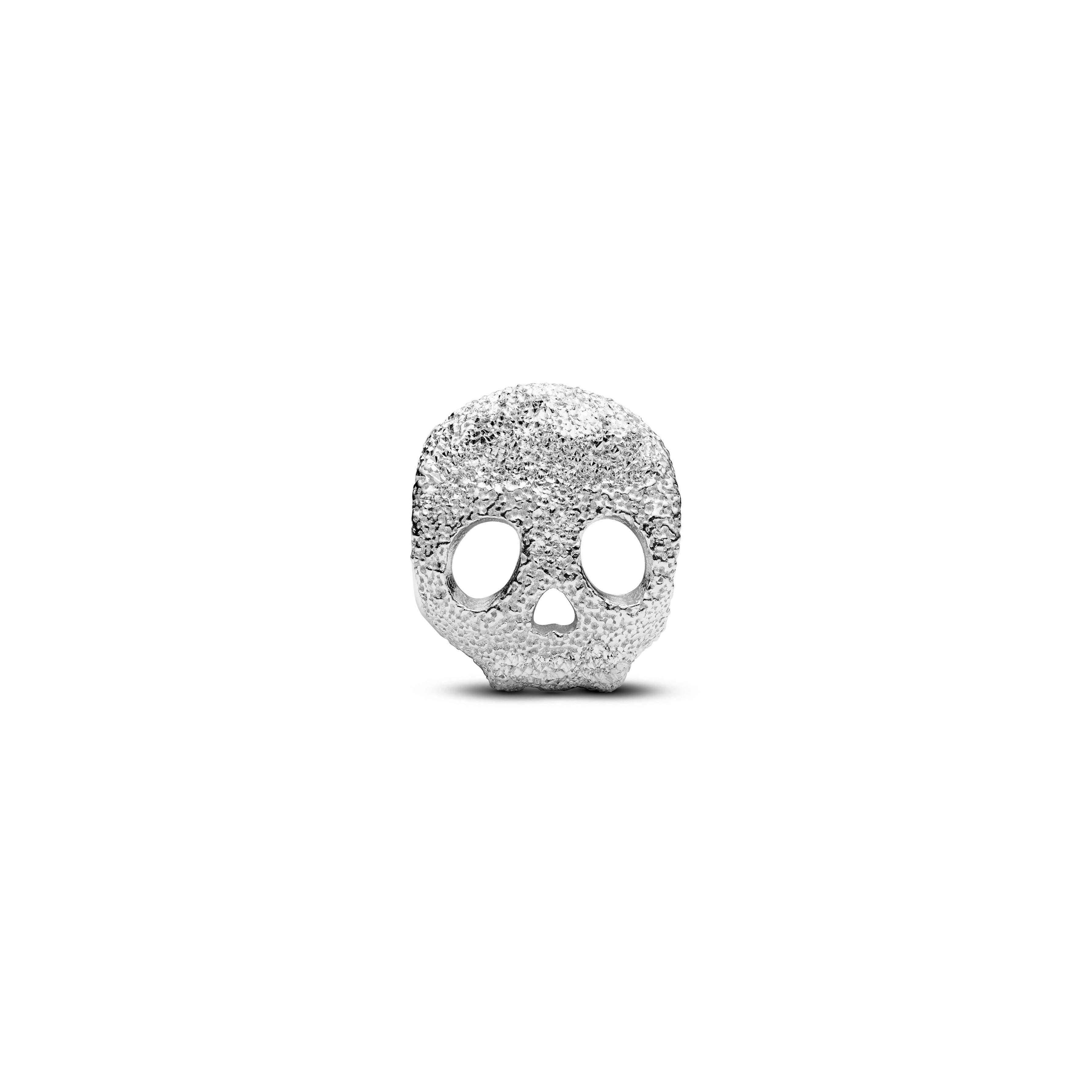Textured Skull Mini Charm