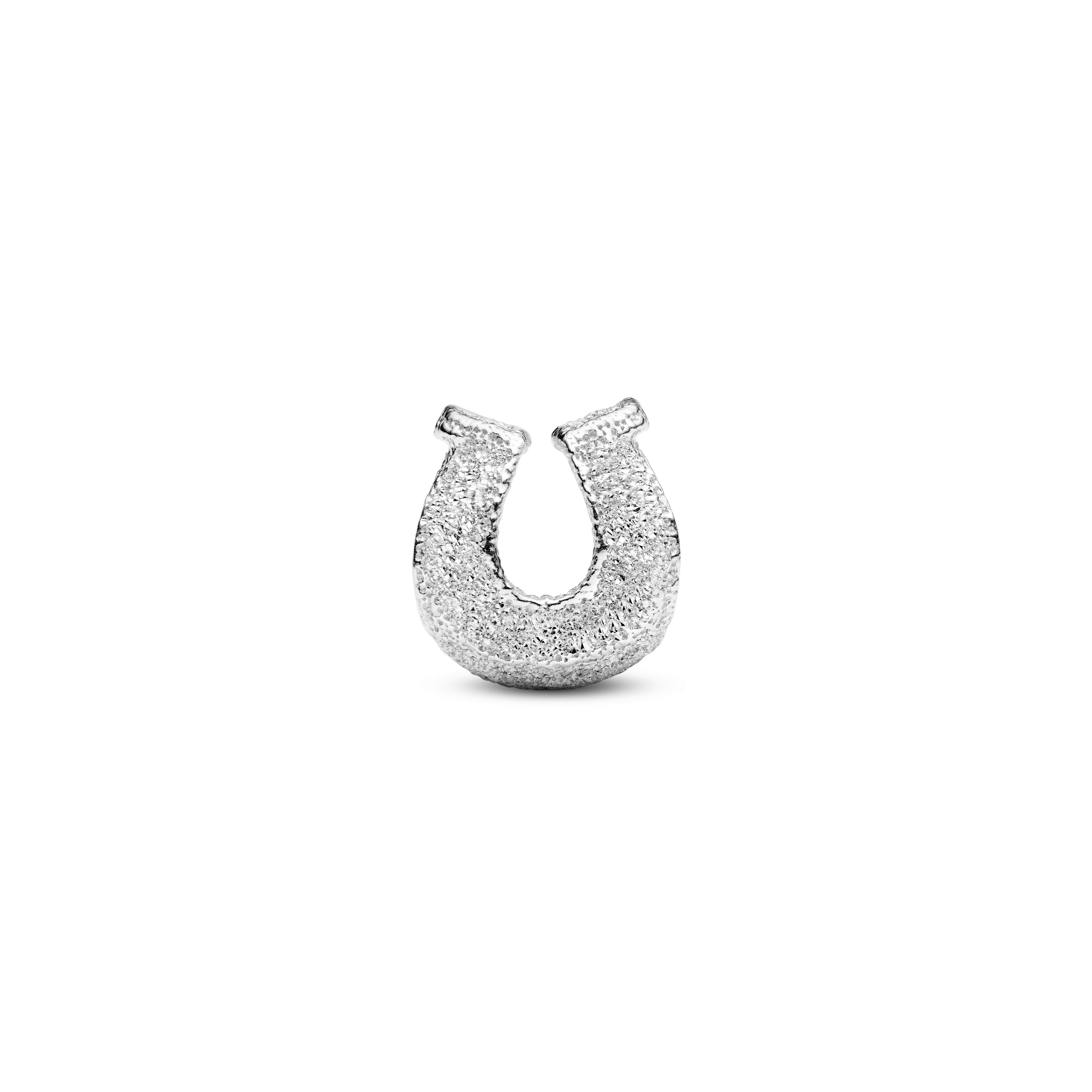 Textured Horseshoe Mini Charm