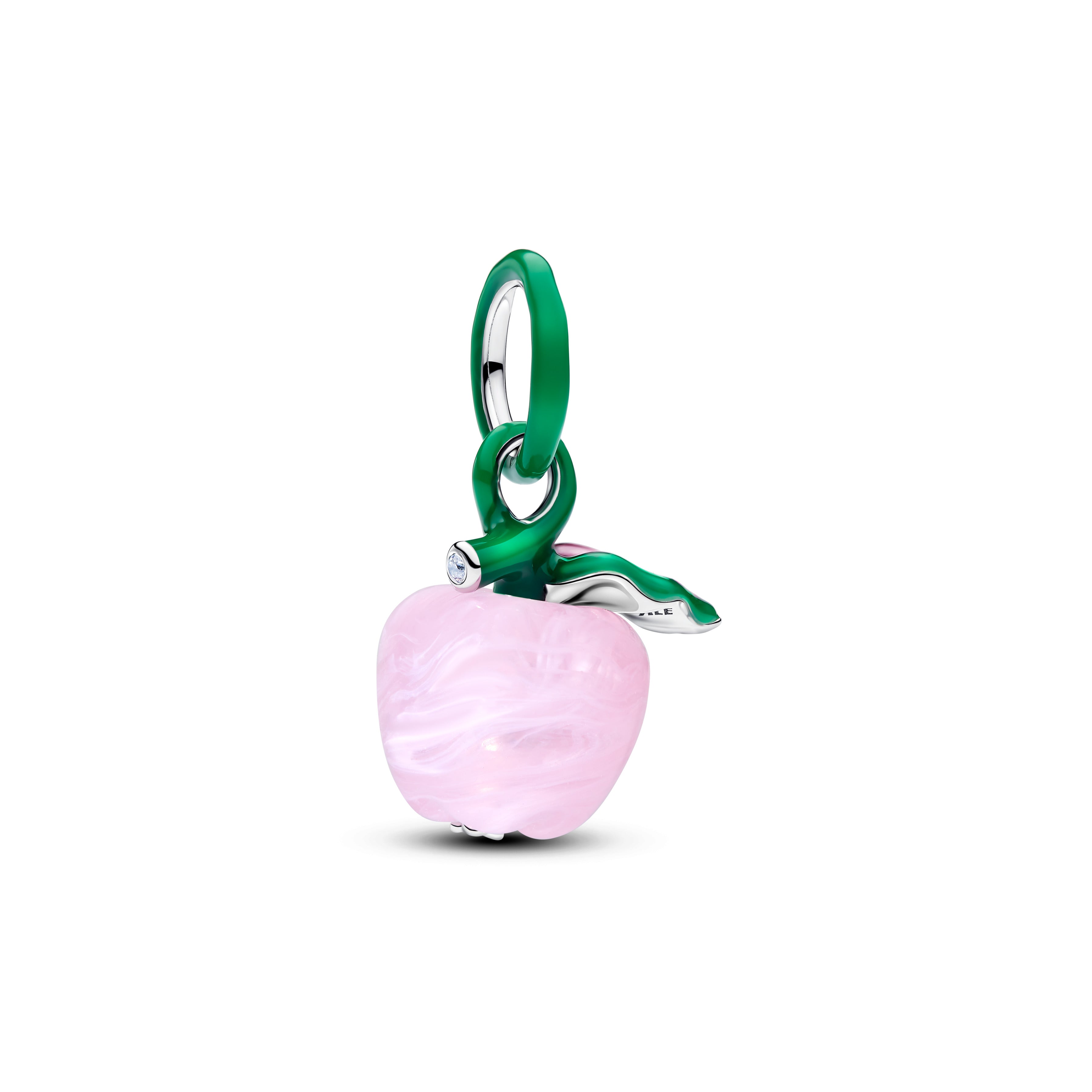 Murano Pink Apple Charm