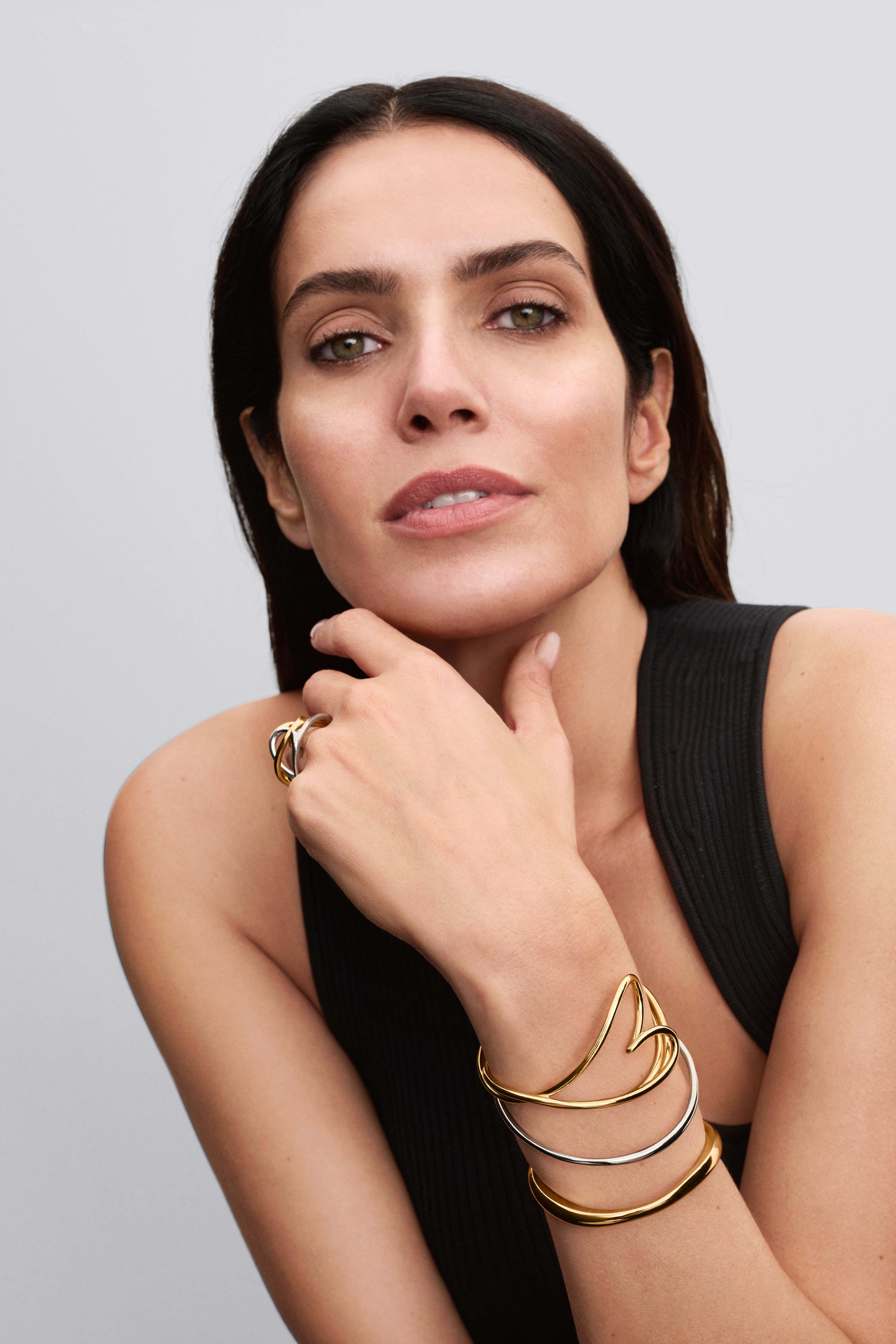 Organically Shaped Heart Bangle