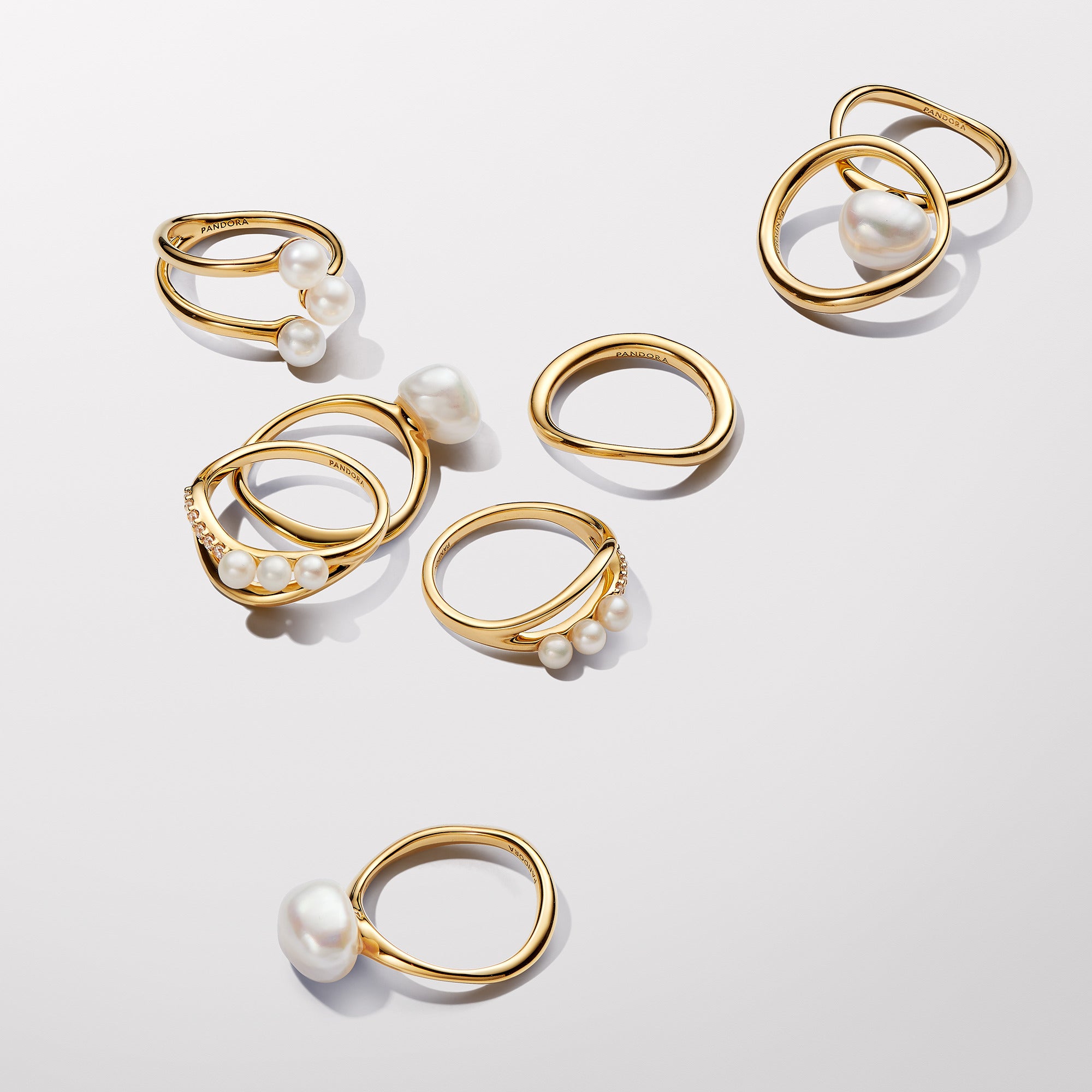 Baroque Treated Freshwater Cultured Pearl Ring