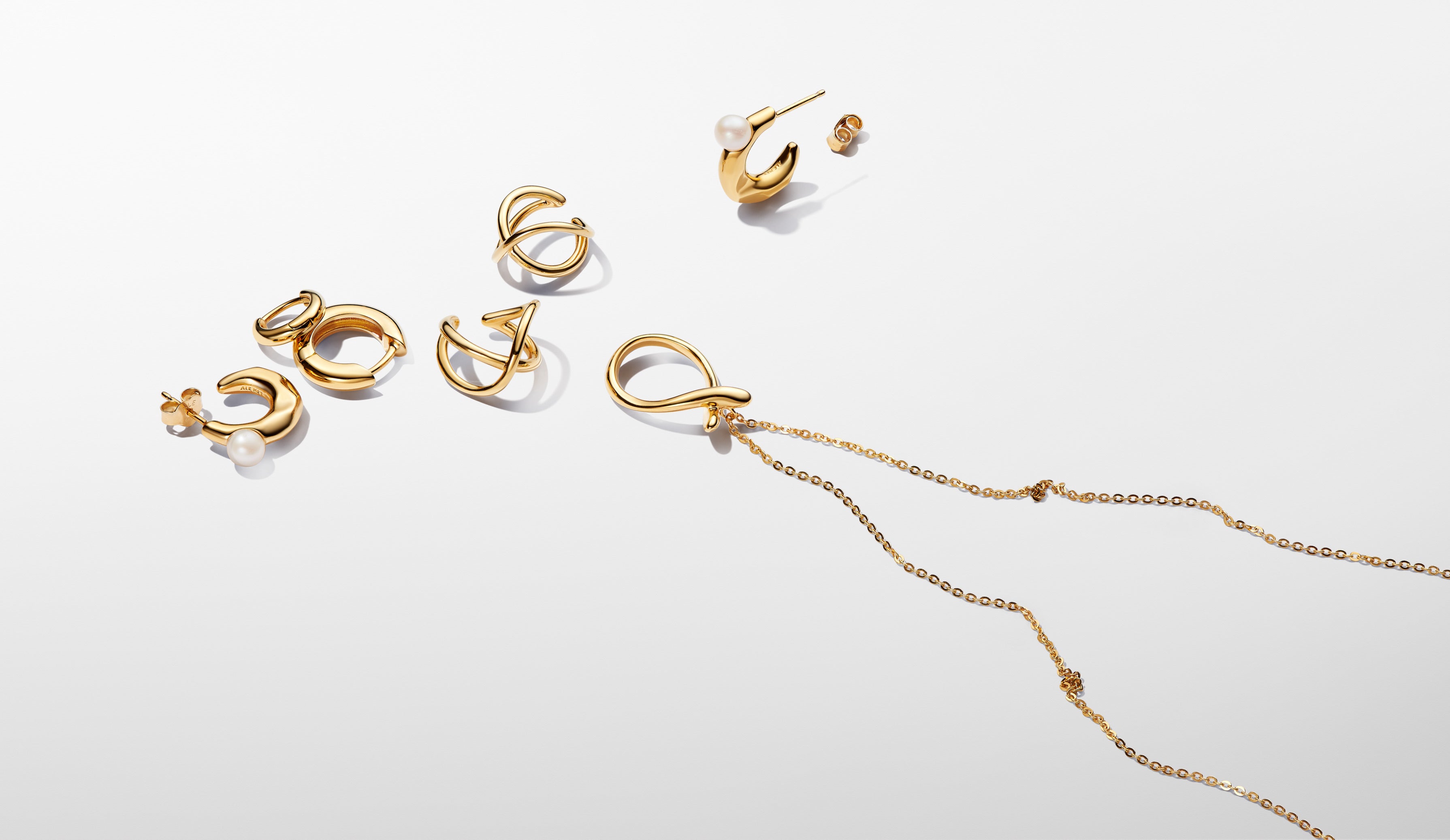 Organically Shaped Pendant Necklace