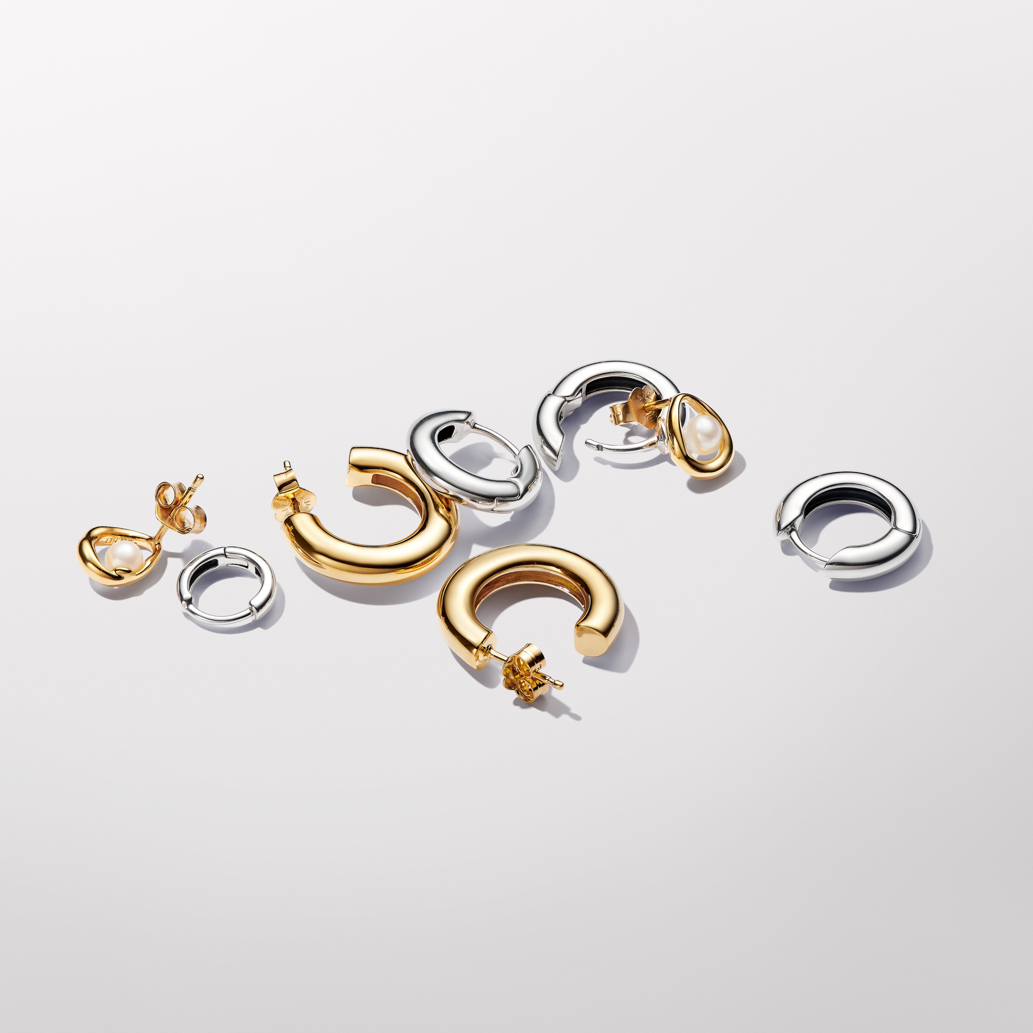 Round Open Hoop Earrings