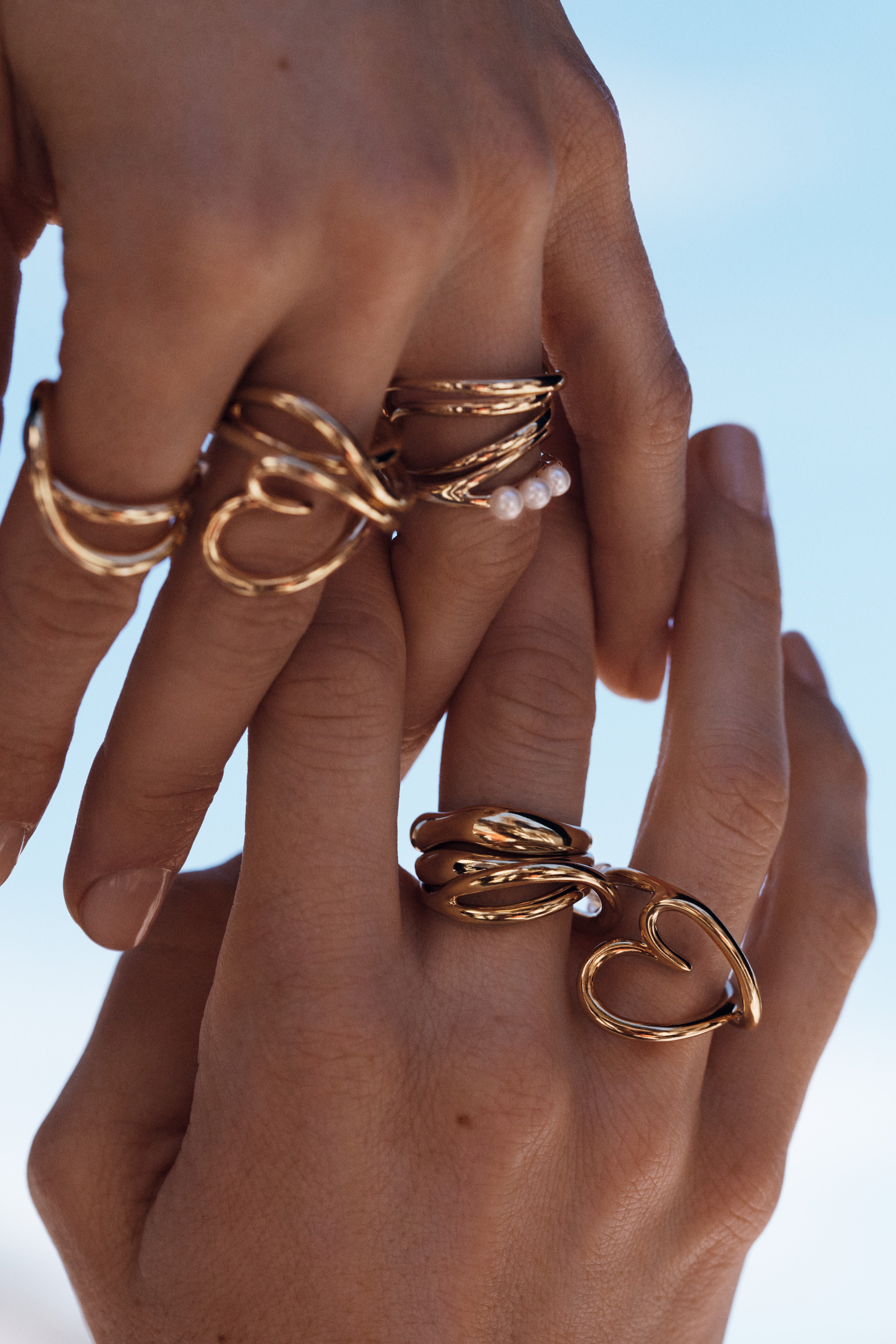 Organically Shaped Heart Ring