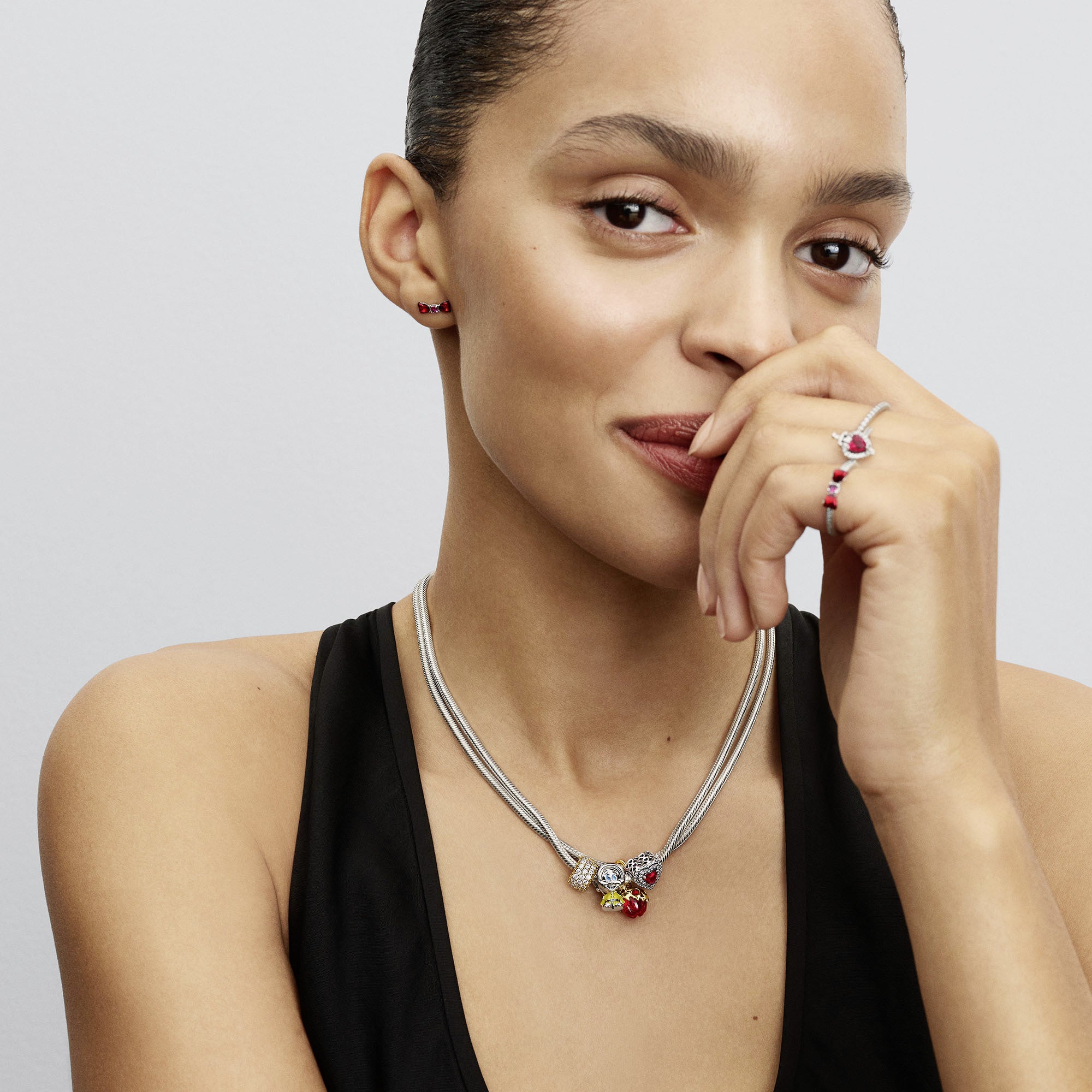 Disney Snow White Bow Stud Earrings