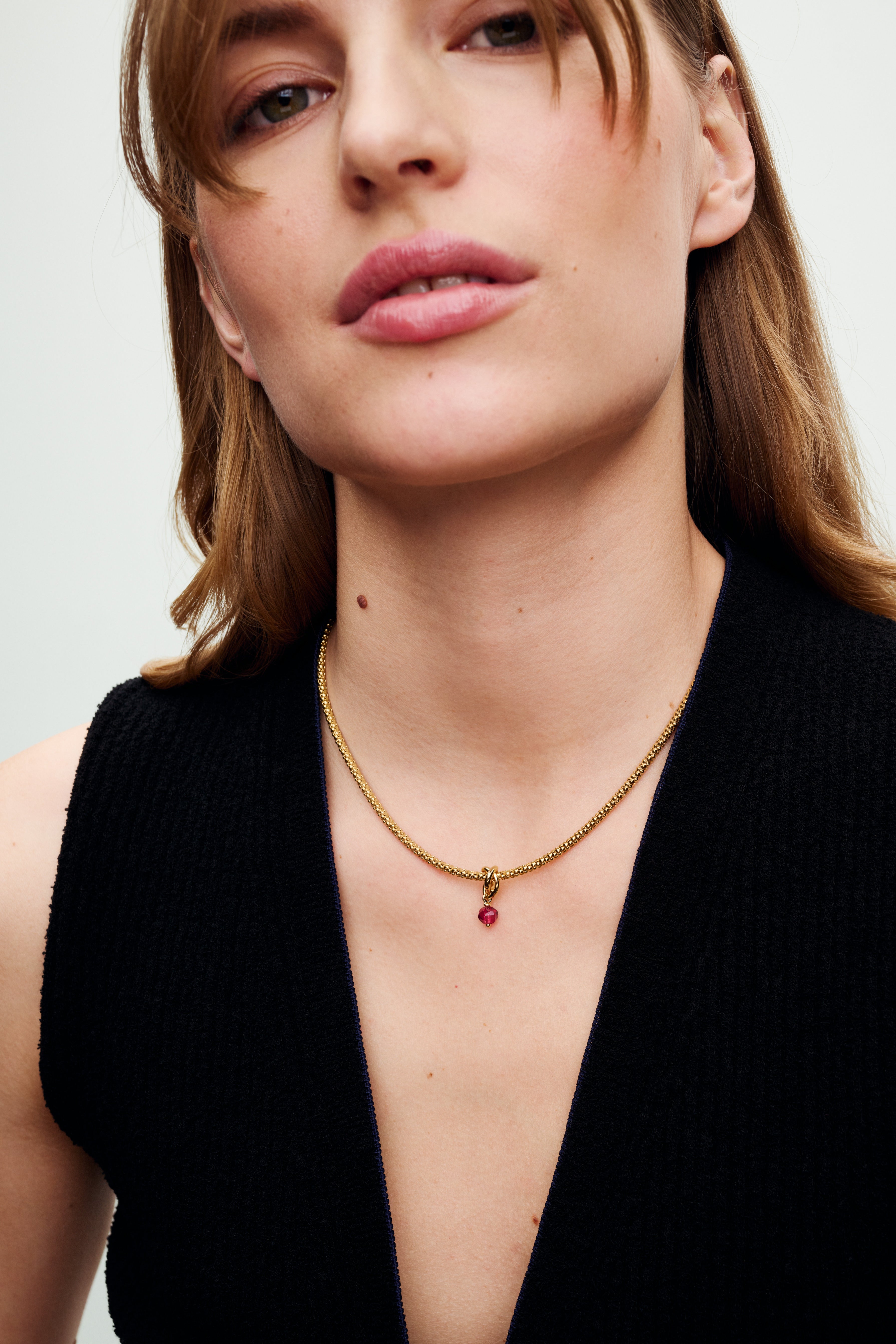 July True Red Eternity Circle Dangle Charm