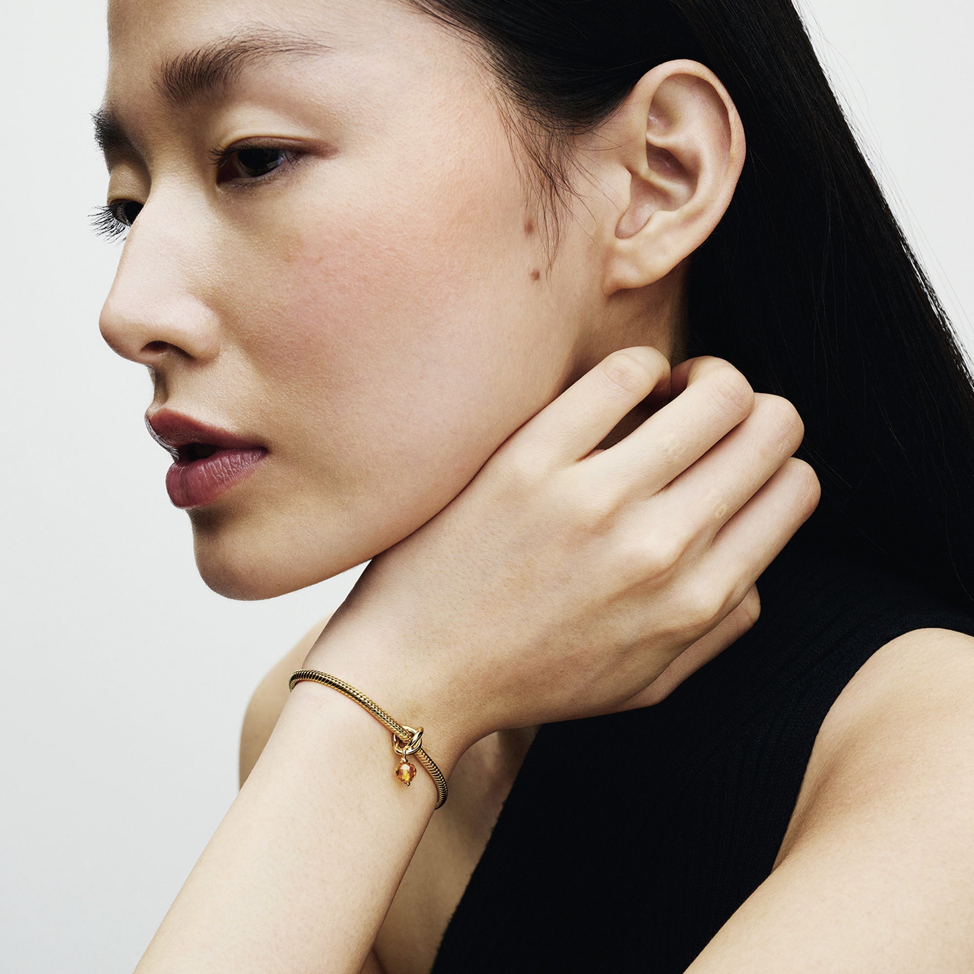 November Honey Eternity Circle Dangle Charm