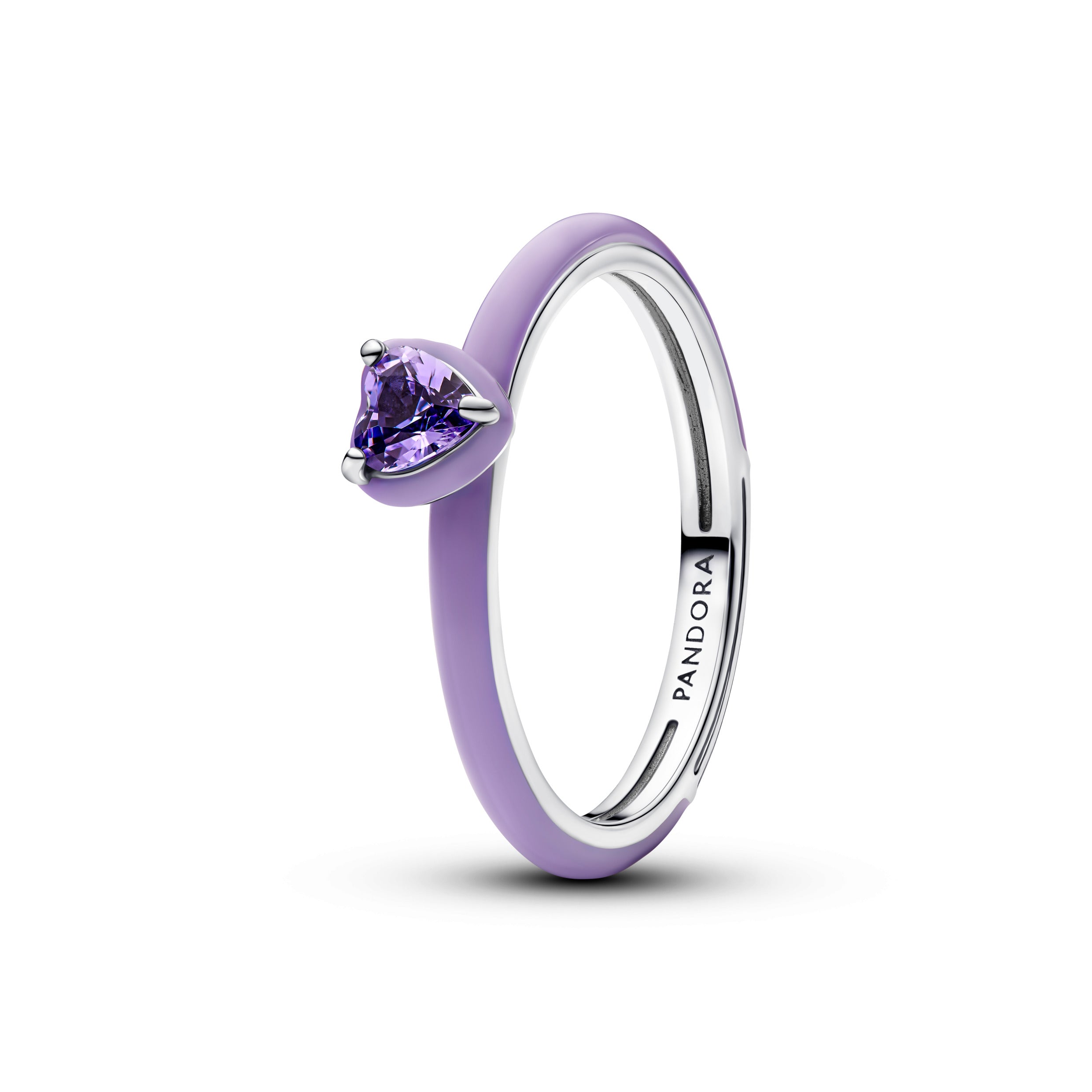 Purple Chakra Heart Ring