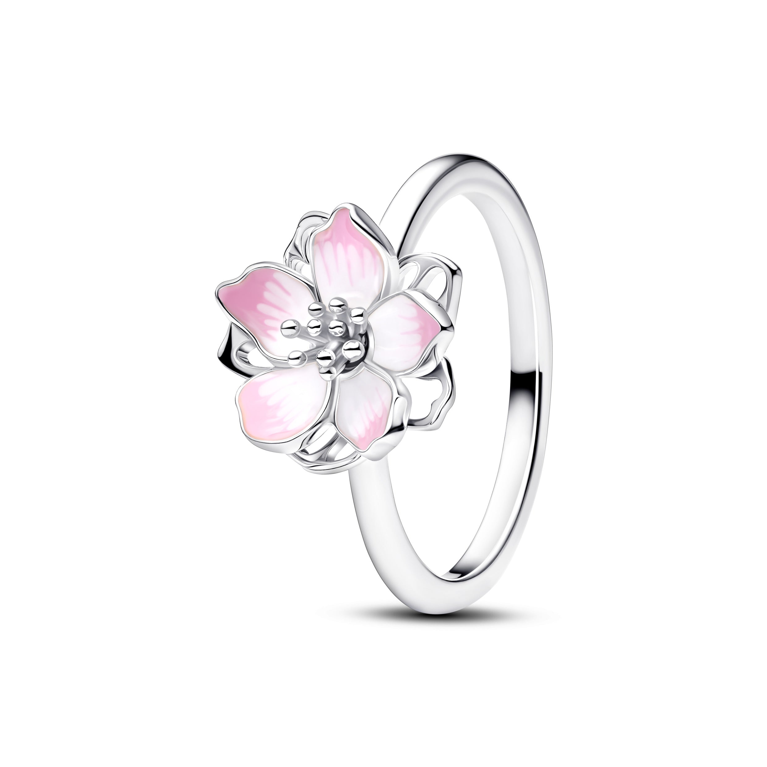 Cherry Blossom Silver Ring