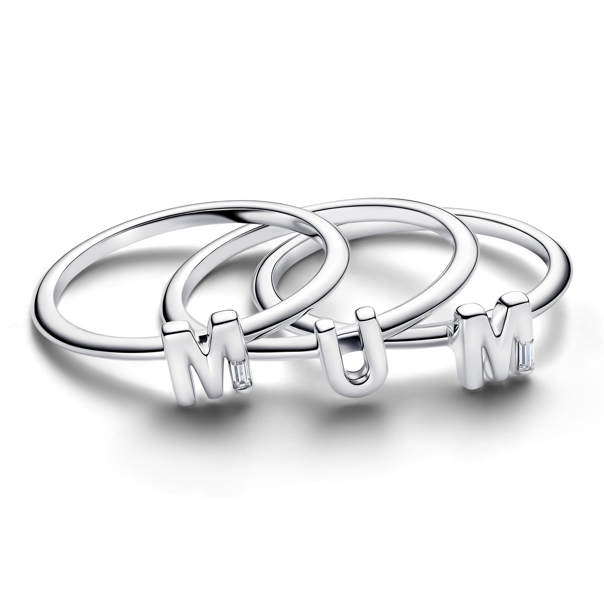 MUM Silver Splittable Ring