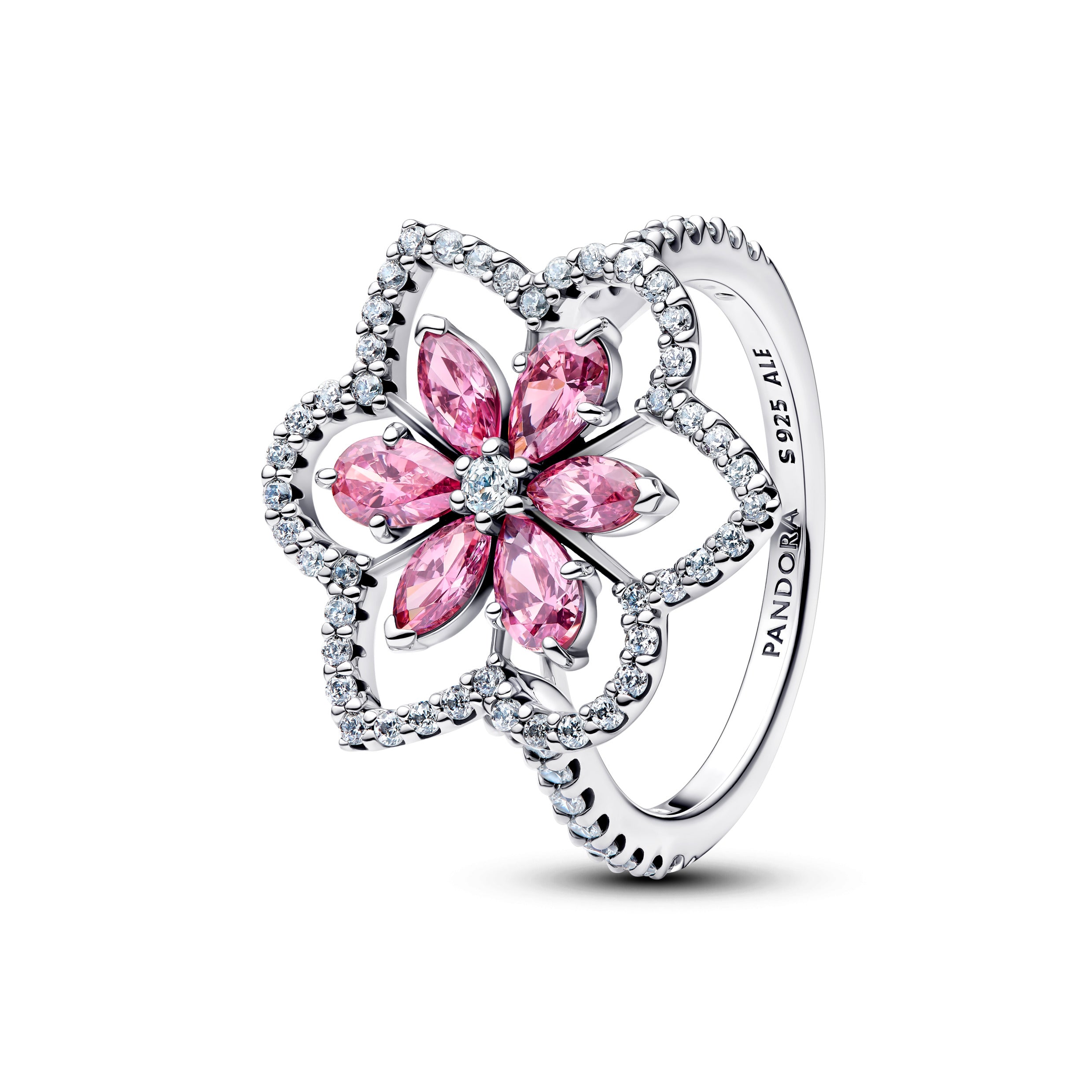 Double Flower Cocktail Ring