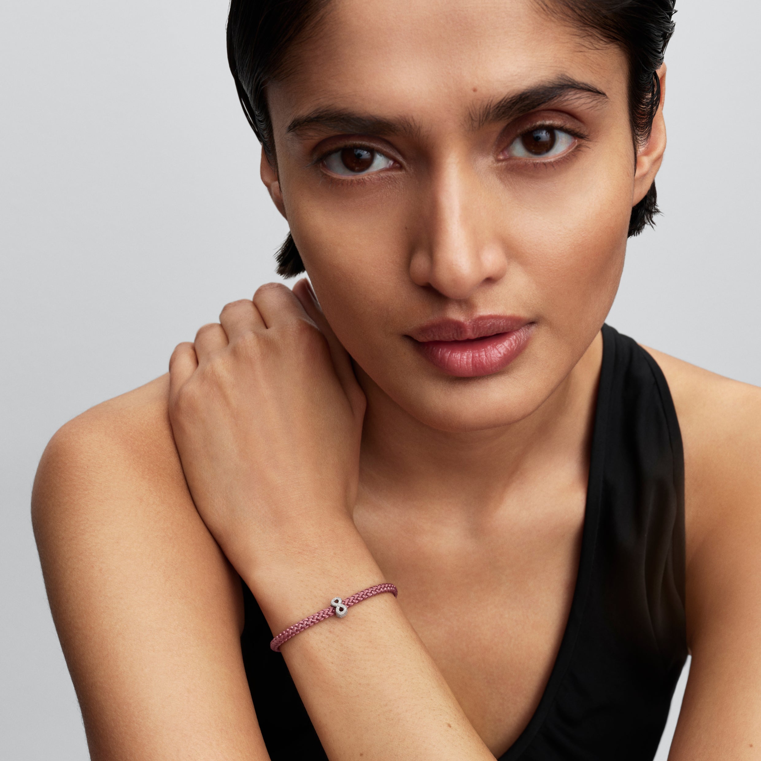 Textured Infinity Symbol Mini Charm