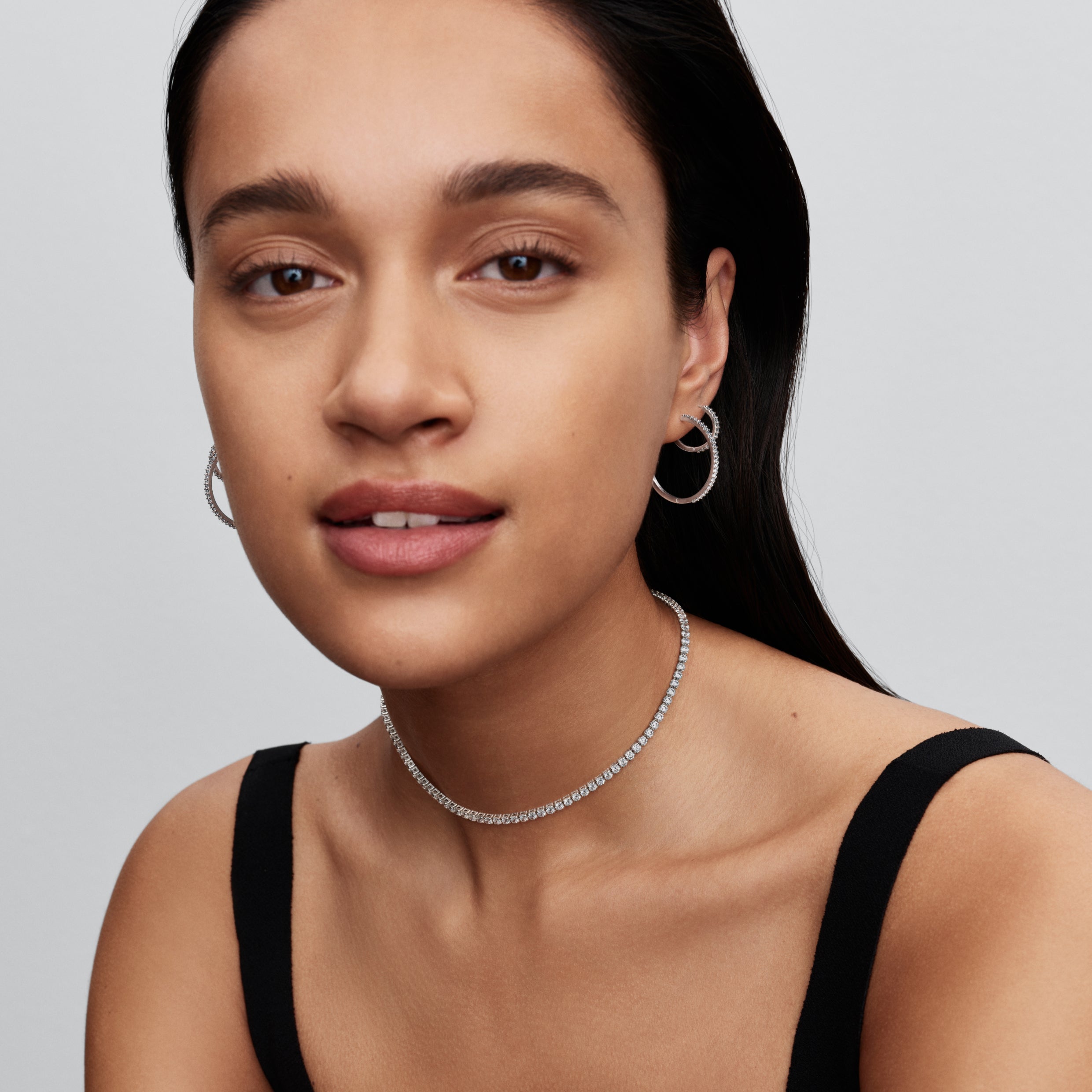 Sparkling Mini Hoop Earrings