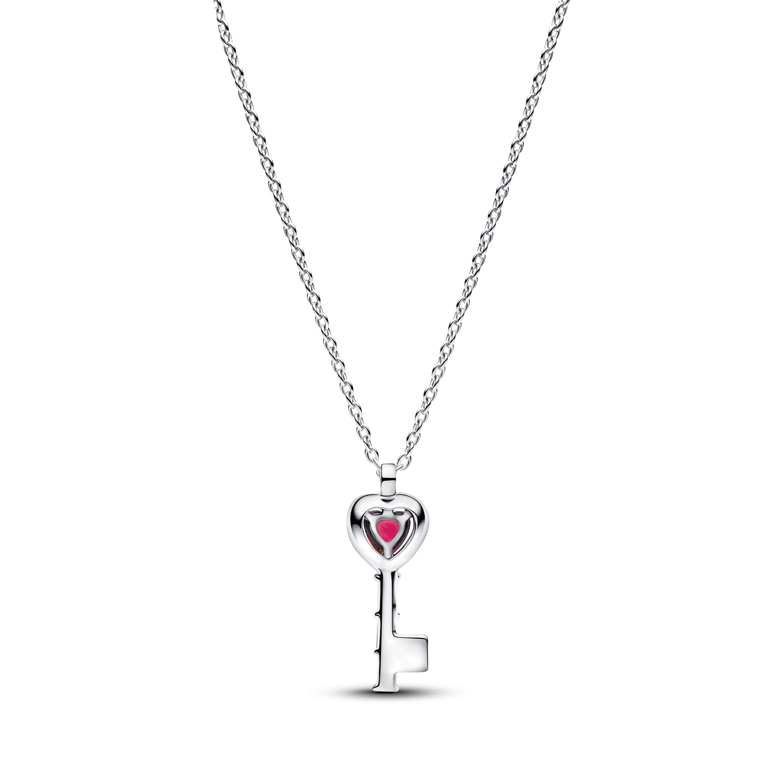 Elevated Heart Key Collier Necklace