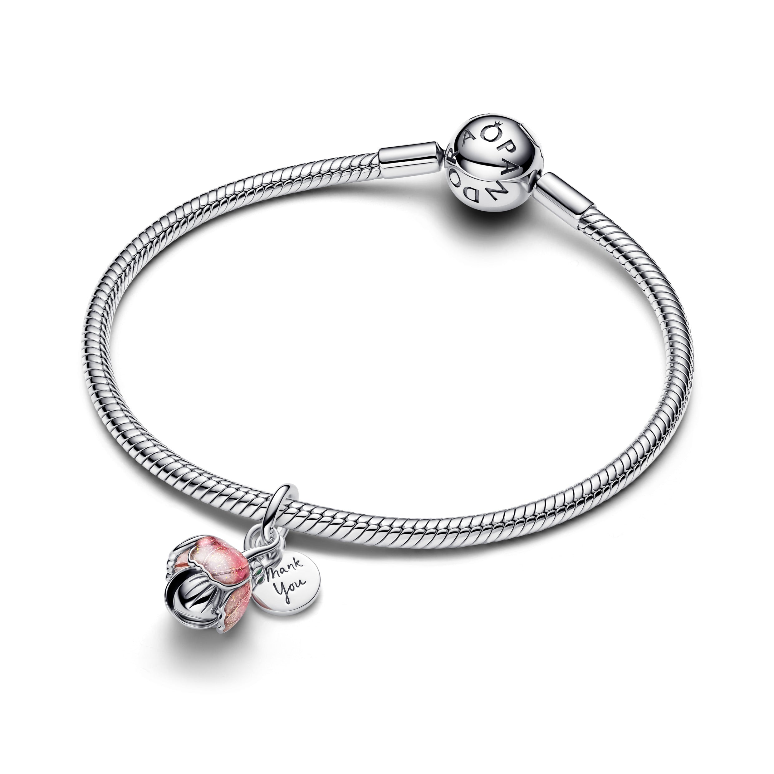 Openable Flower Silver and 14k gold-plated Dangle