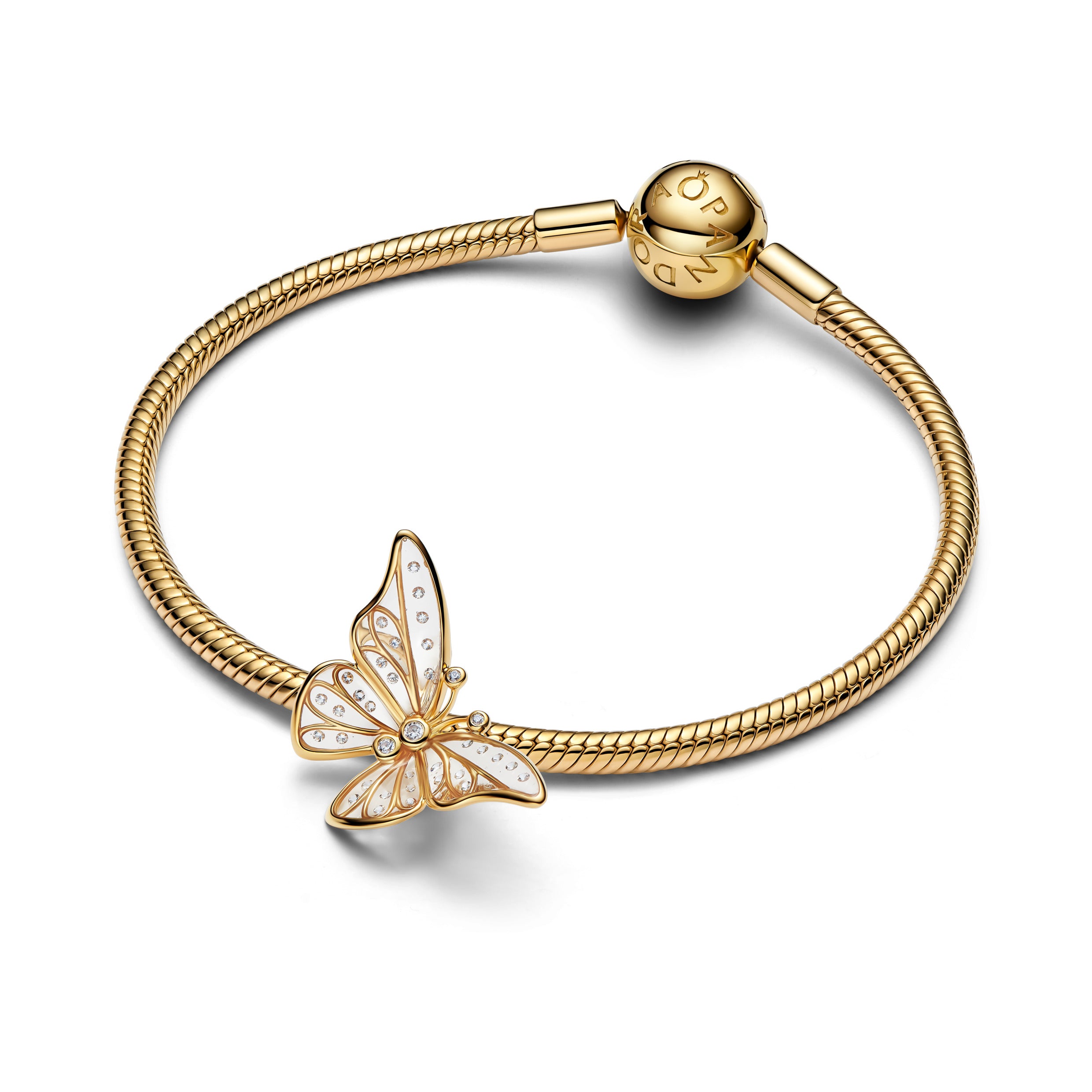Butterfly 14k gold-plated Charm