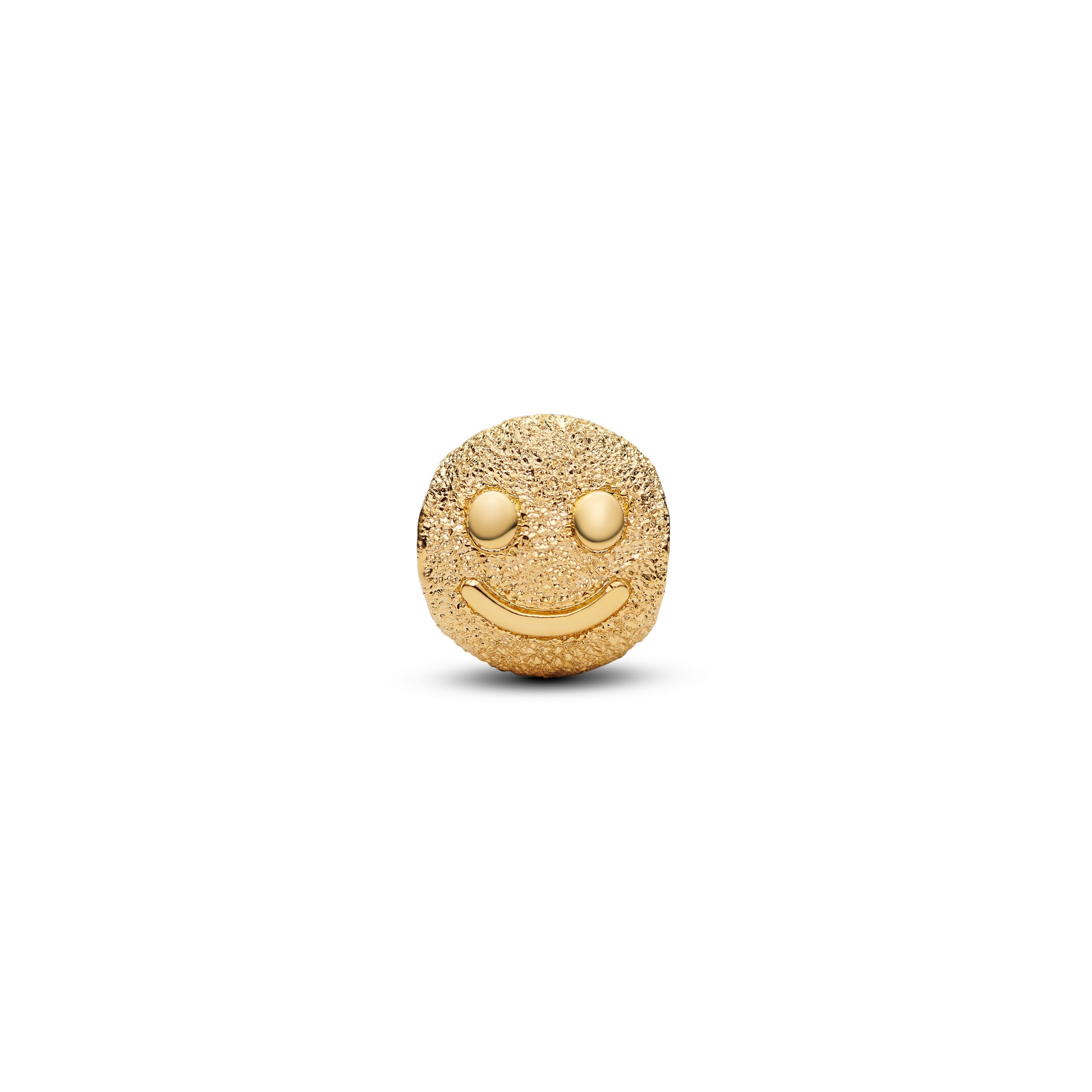 Textured Happy Face Mini Charm
