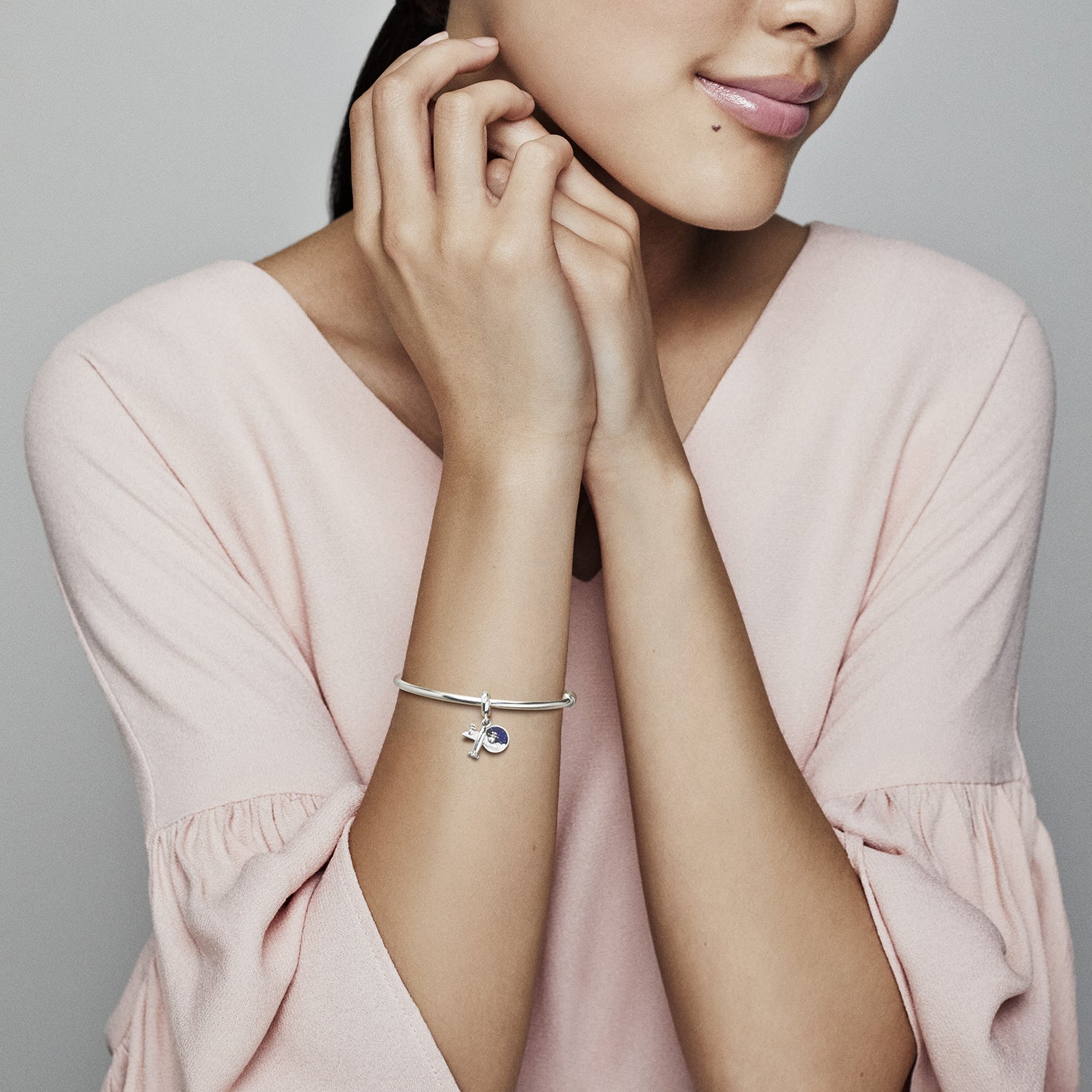 Airplane Silver Dangle