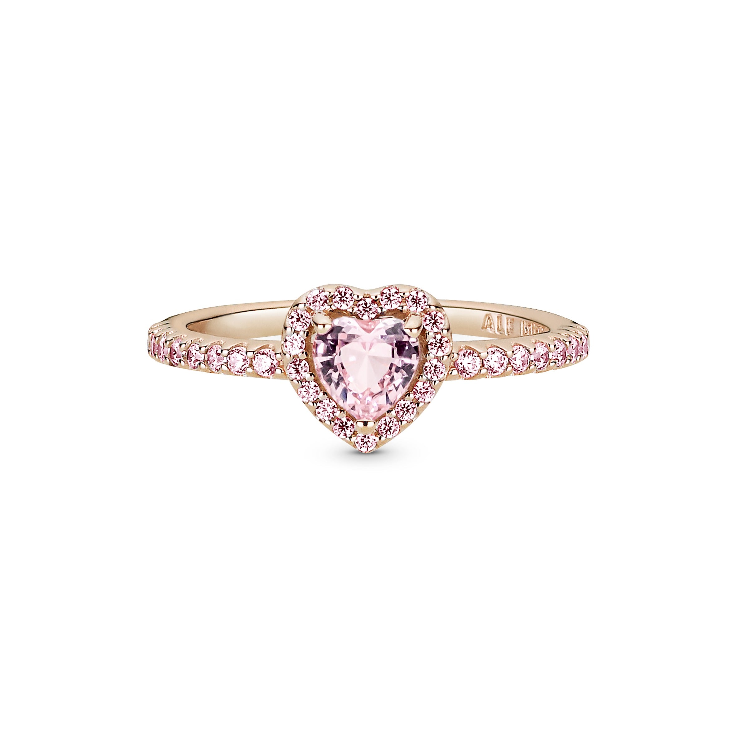 Heart 14K Rose Gold-Plated Ring