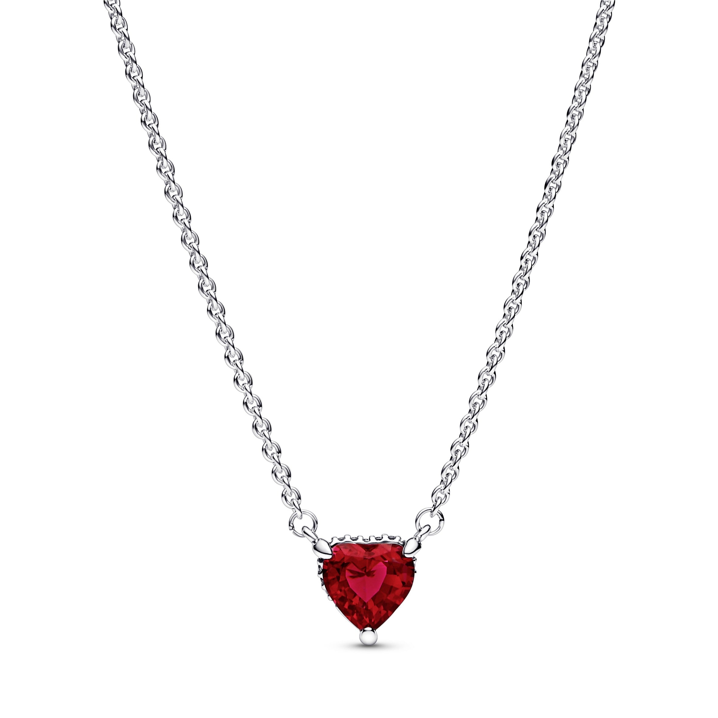 Heart Silver Collier