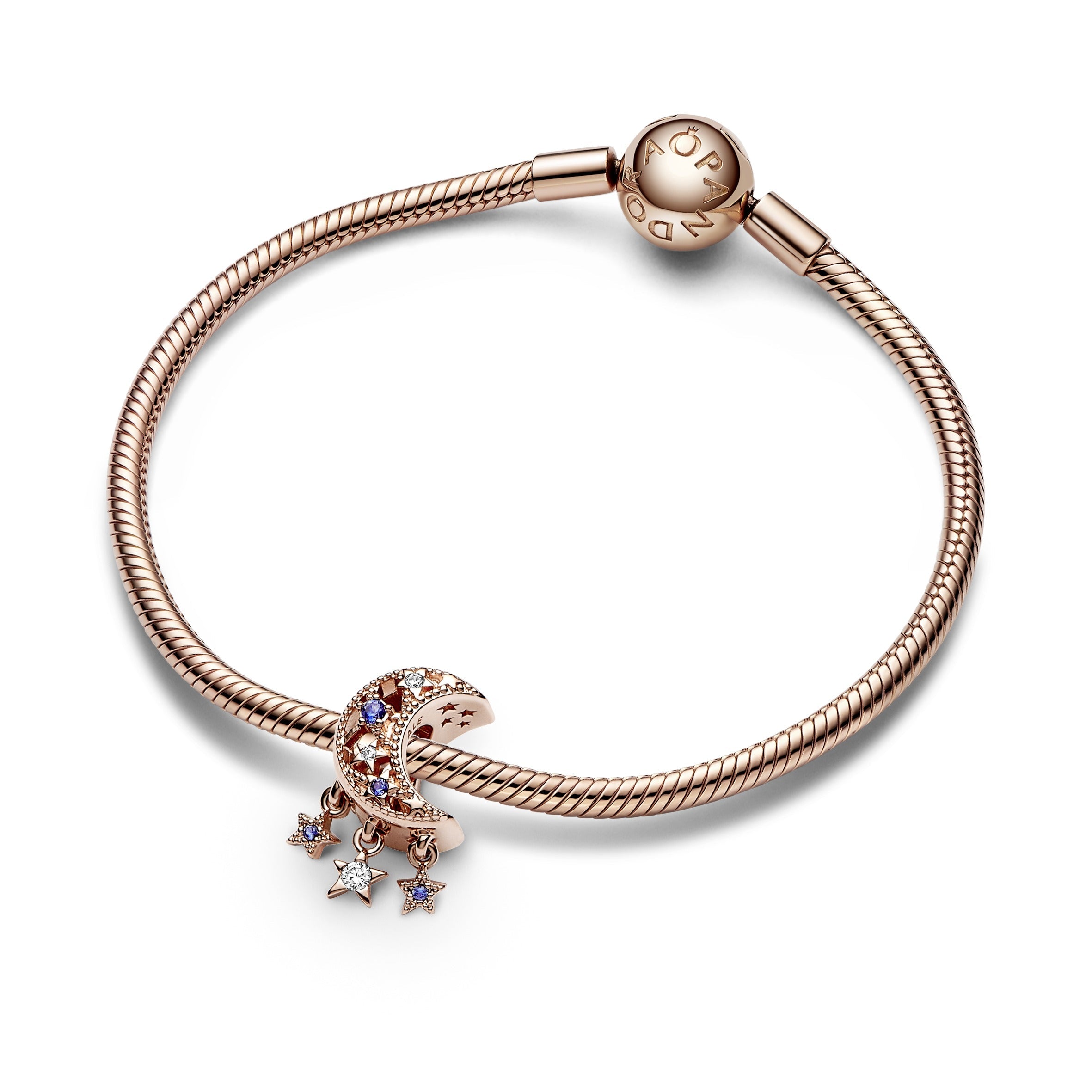 Moon Rose Gold-Plated Charm