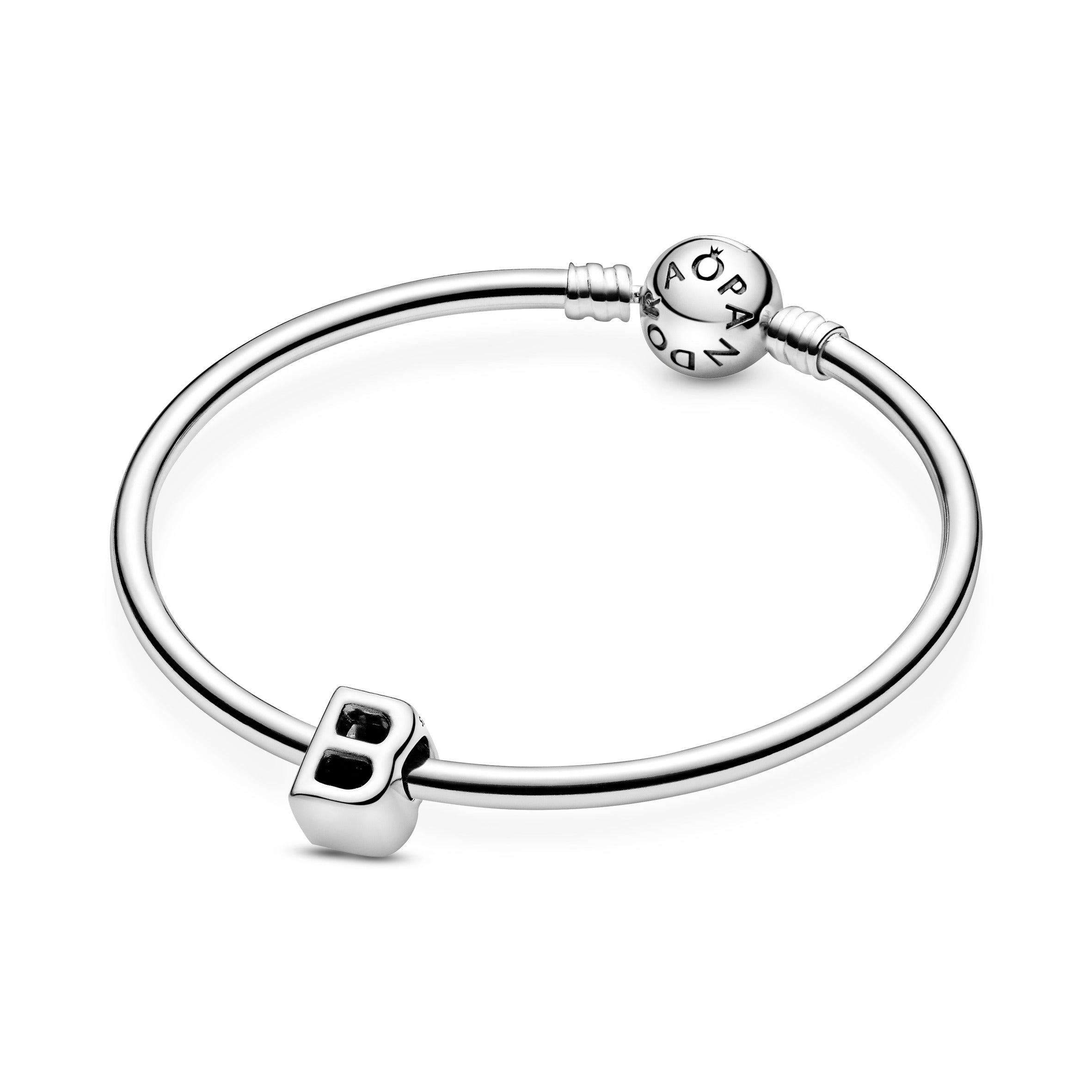 Letter B Silver Charm