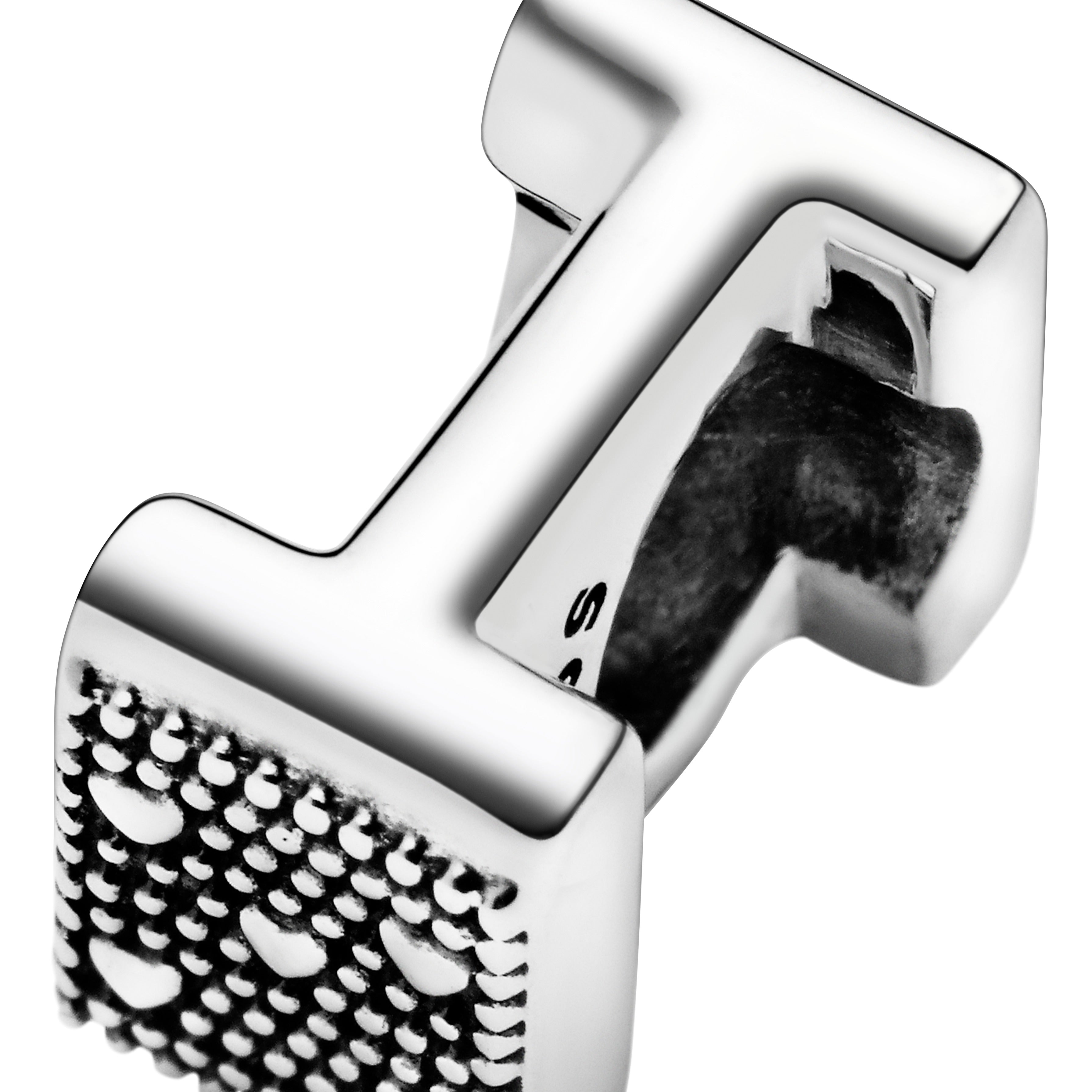 Letter I Silver Charm