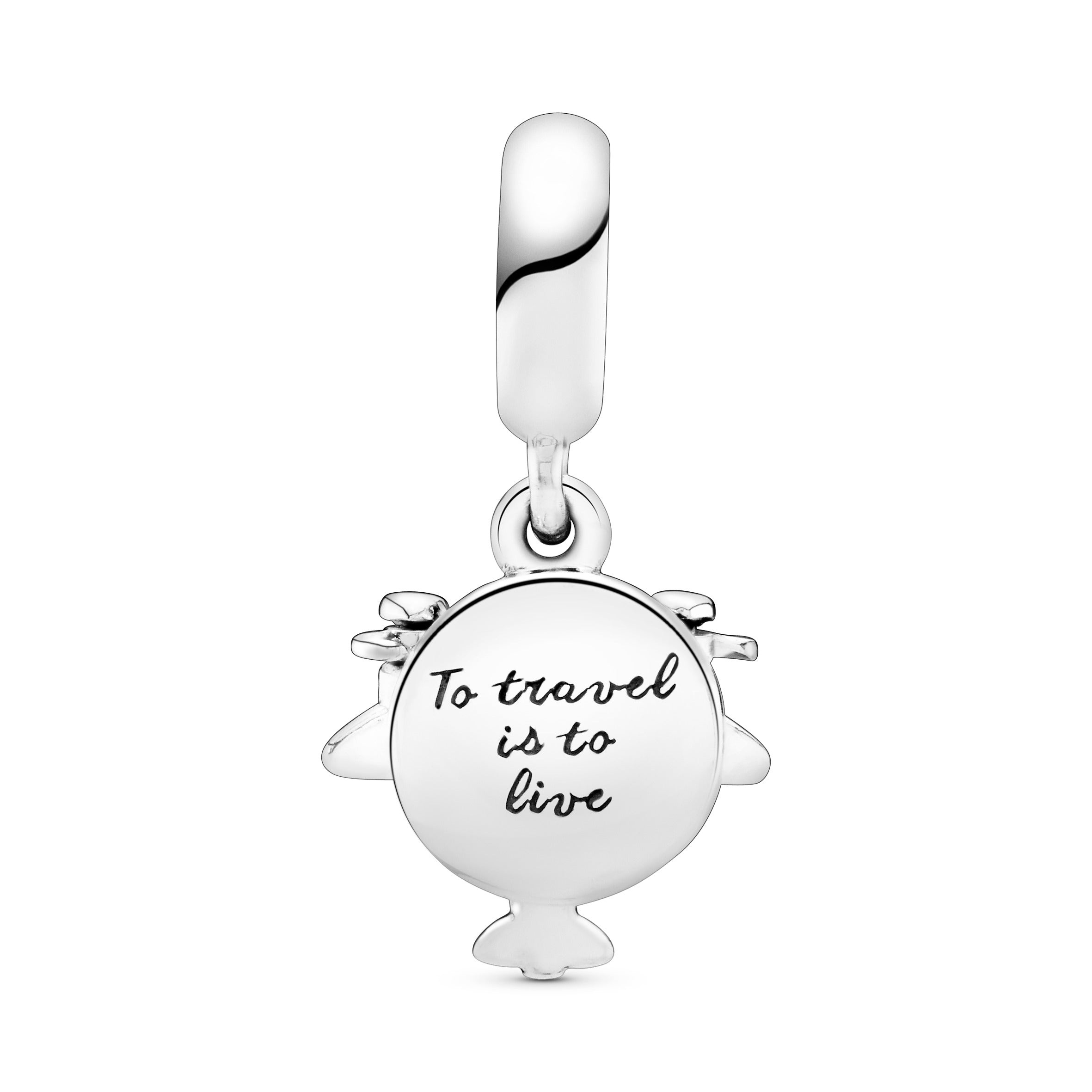 Airplane Silver Dangle