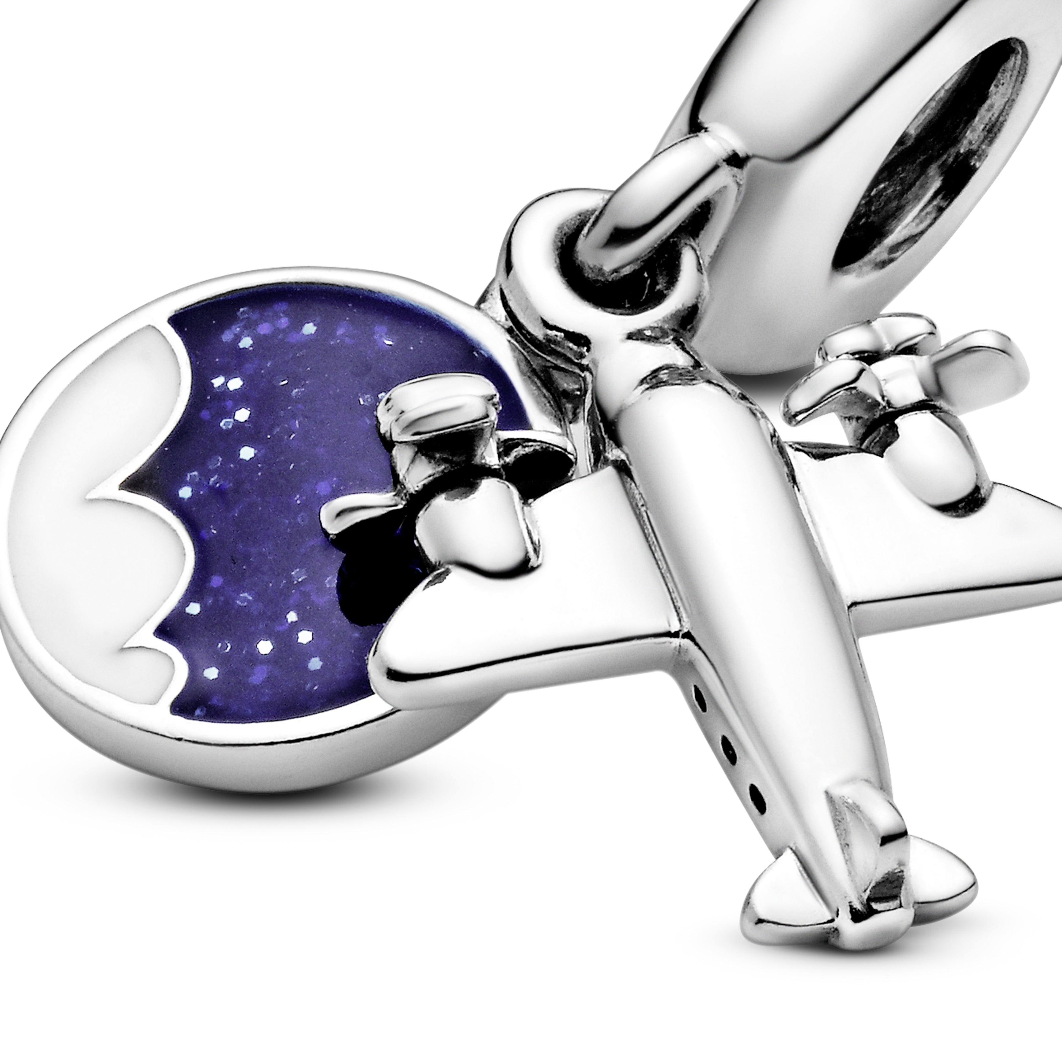 Airplane Silver Dangle