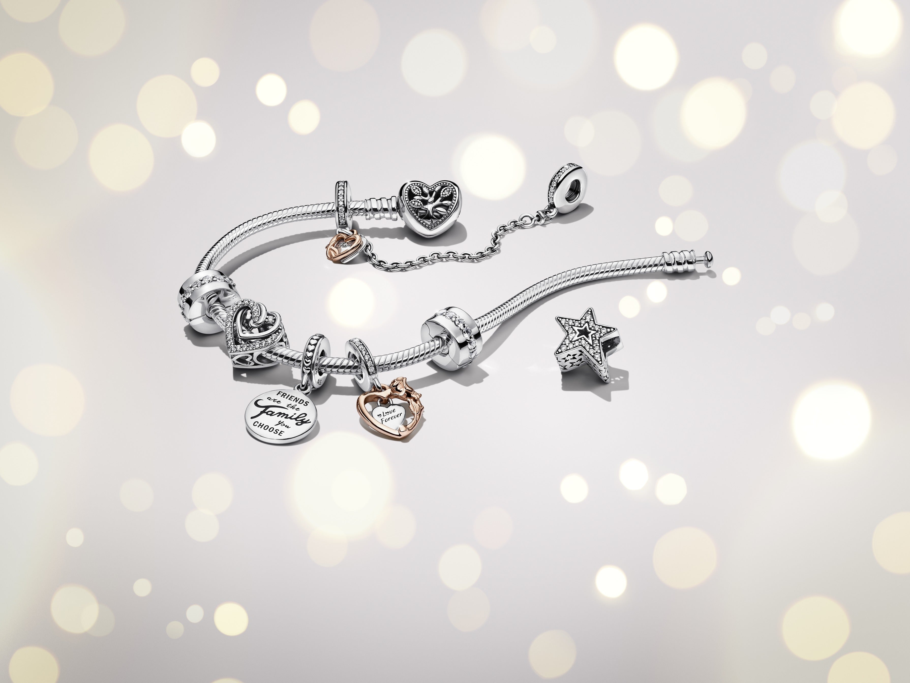 Friends Silver Dangle