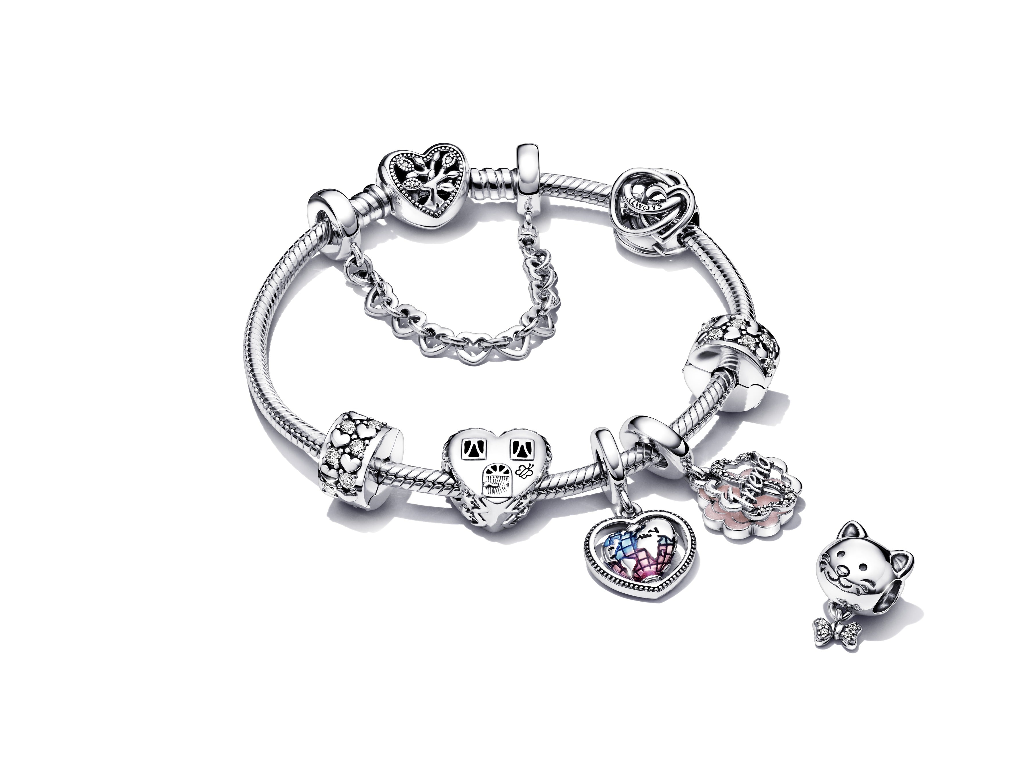 Snake Chain Sterling Silver Bracelet