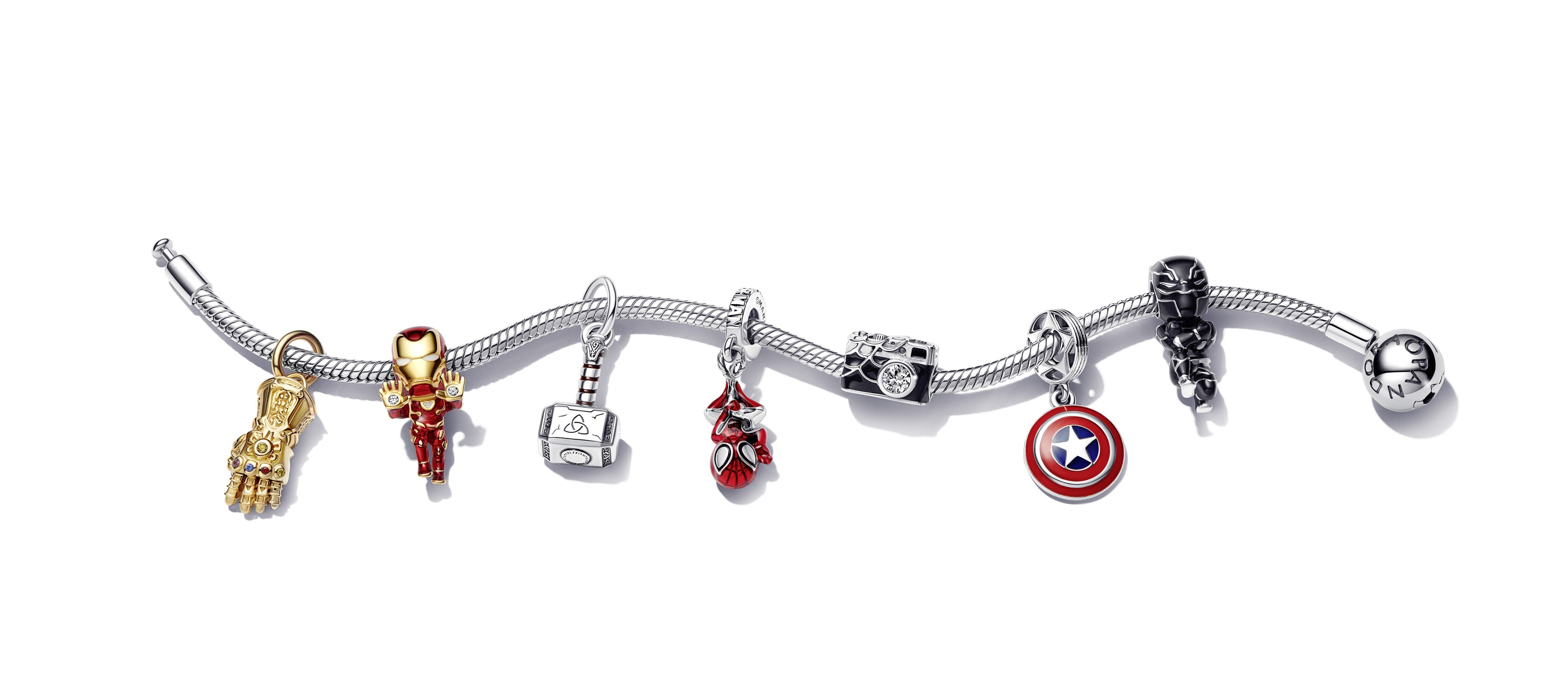 Marvel Spider-Man Silver Dangle