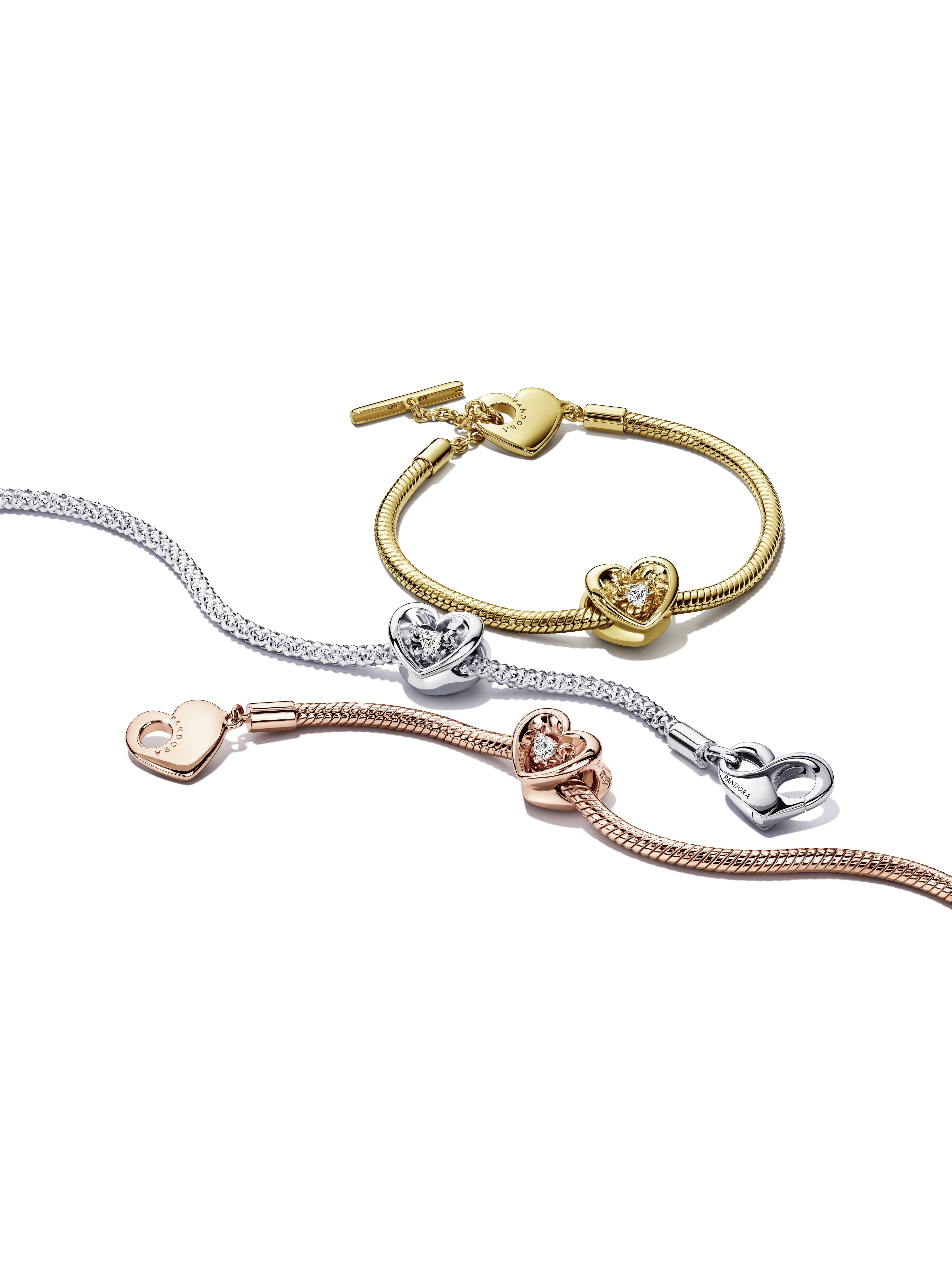 Open Heart Silver Charm