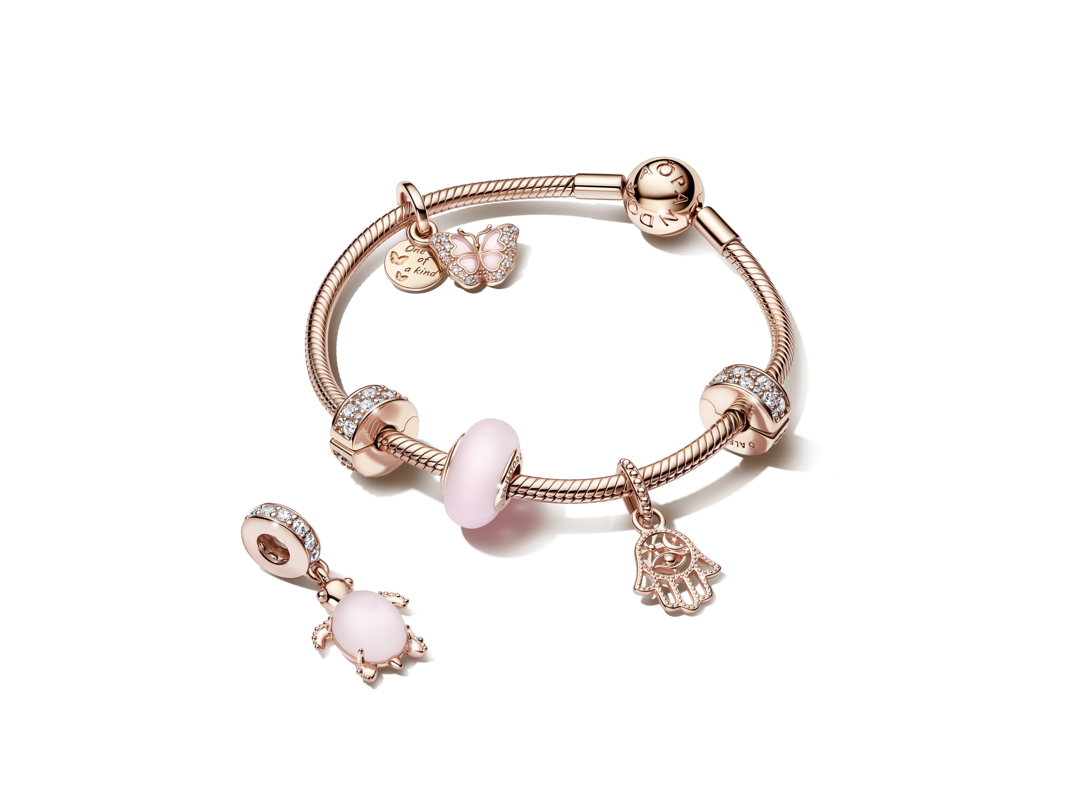 Pink Murano Glass Charm