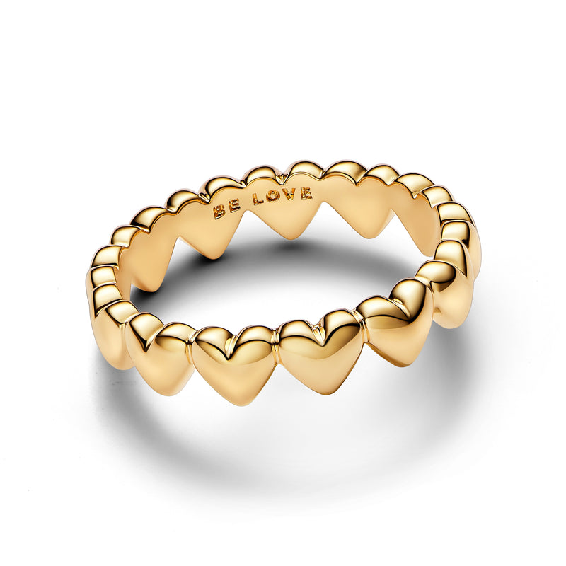 Row of Hearts Ring