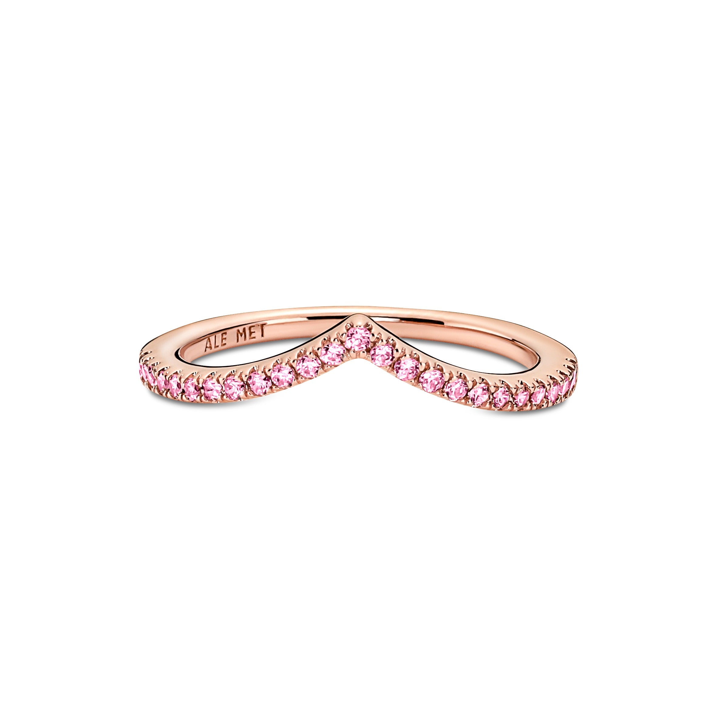 Wishbone 14K Rose Gold-Plated Ring