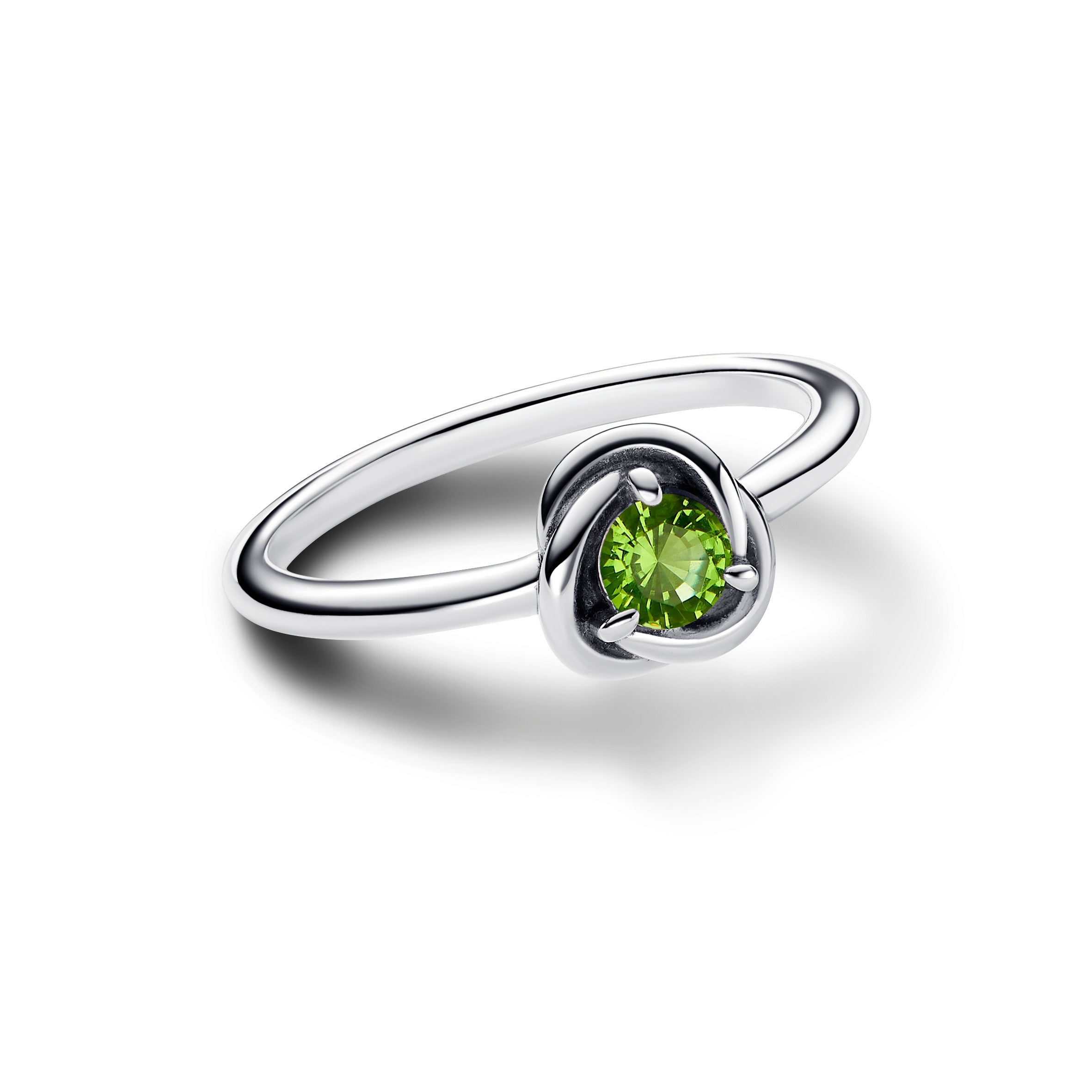 August Spring Green Eternity Circle Ring