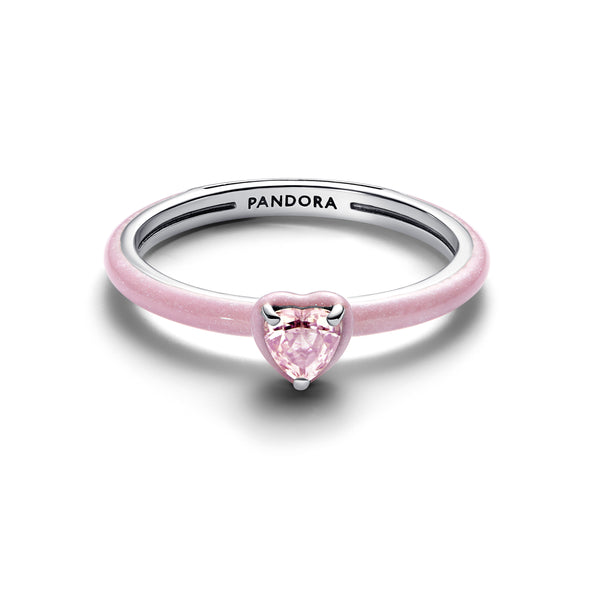 Pink Chakra Heart Ring