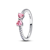 Sparkling Pink Bow Ring